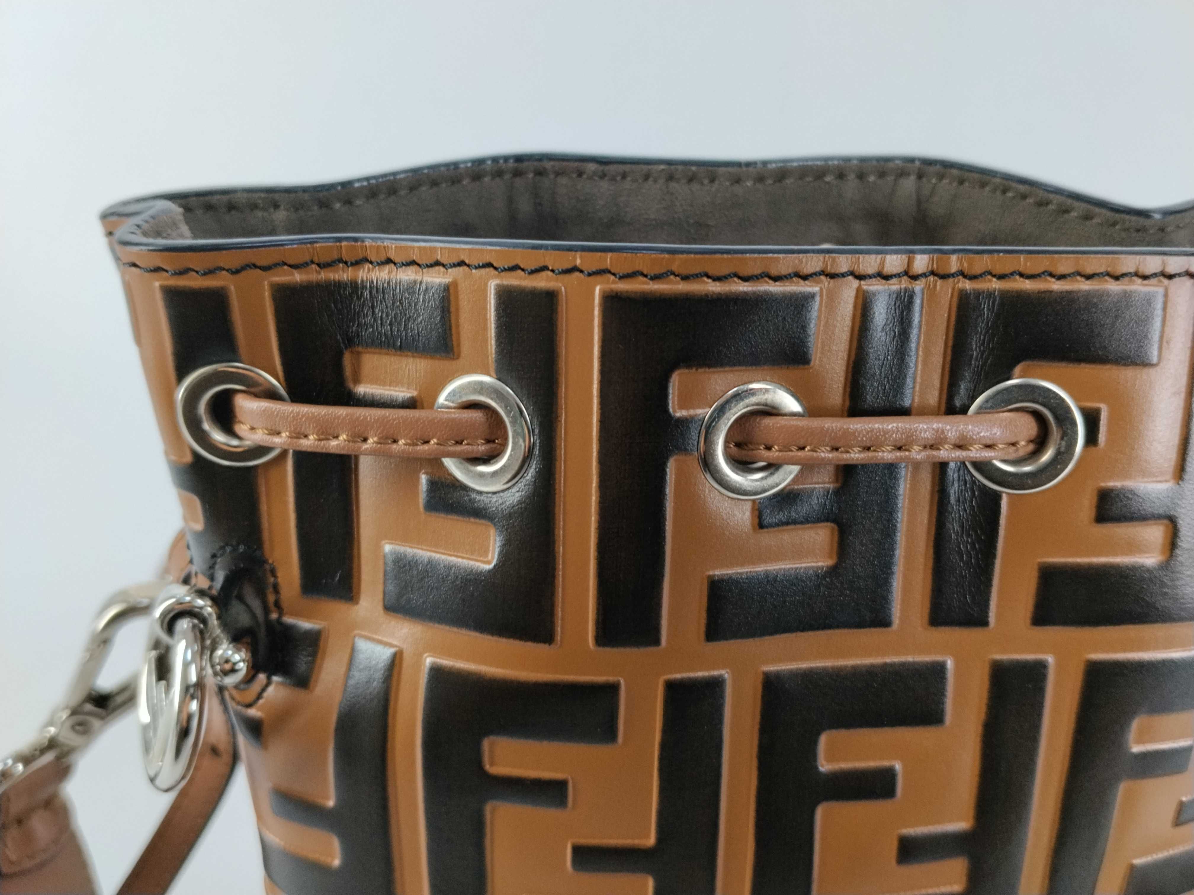 Zucca pattern Fendi Montresor bucket bag handbag — view 12