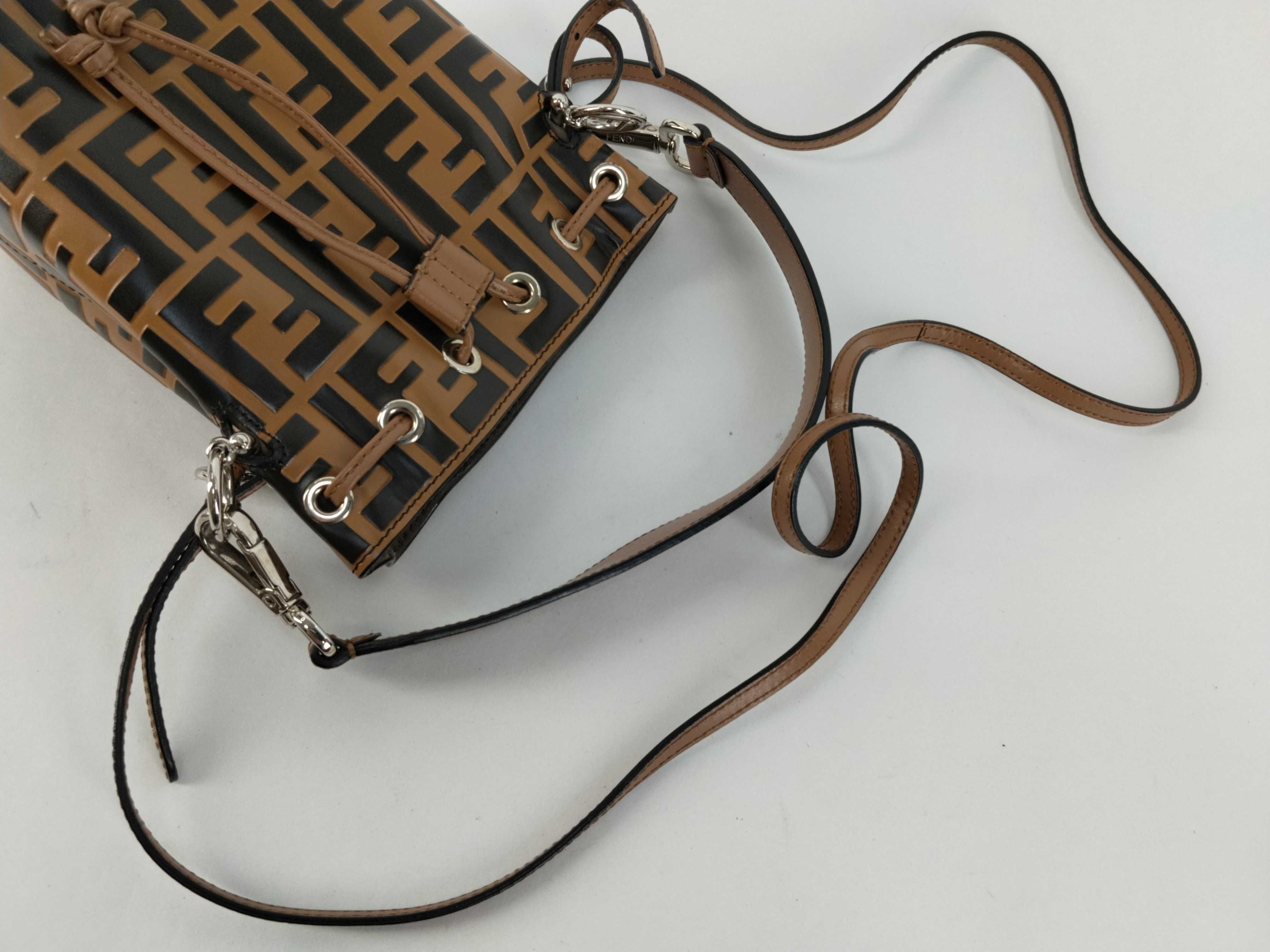 Zucca pattern Fendi Montresor bucket bag handbag — view 3