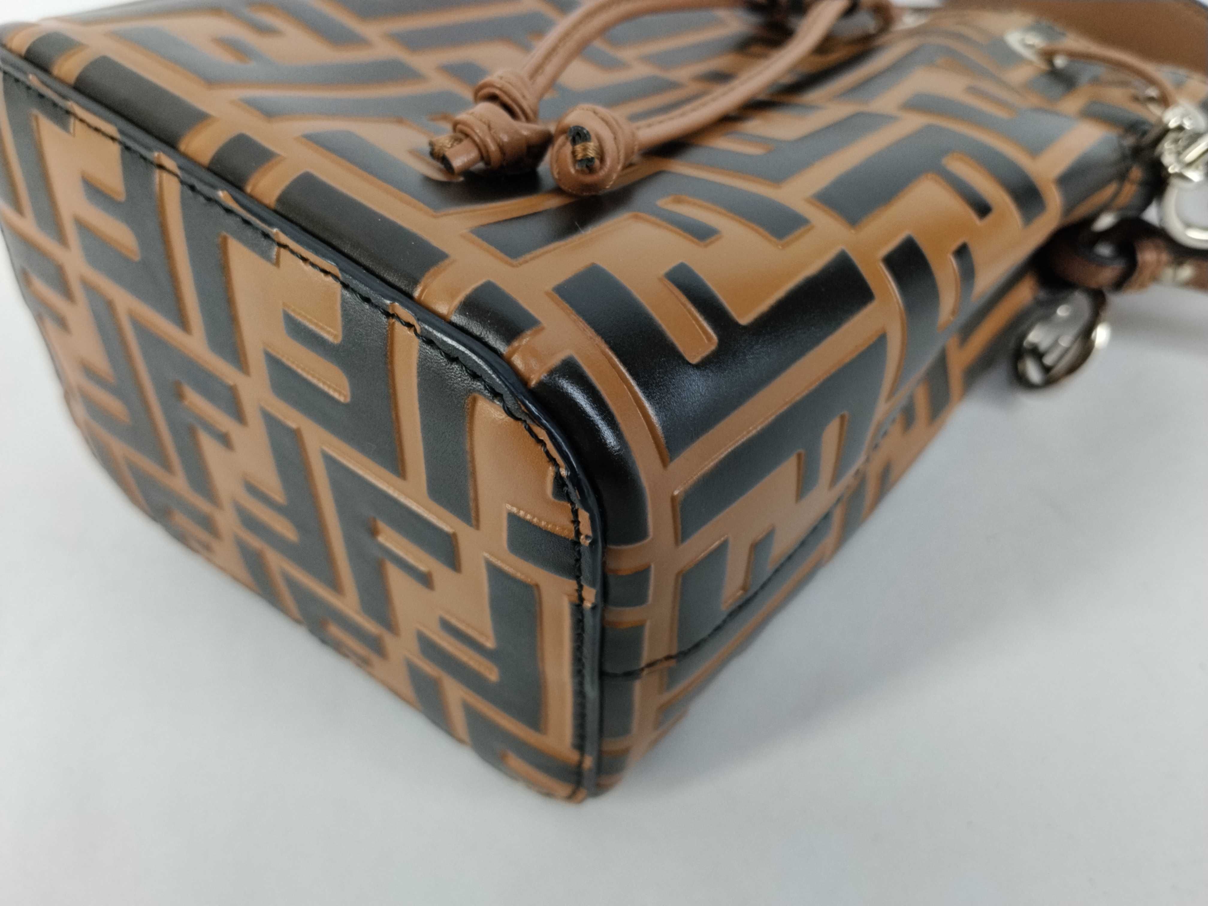 Zucca pattern Fendi Montresor bucket bag handbag — view 6