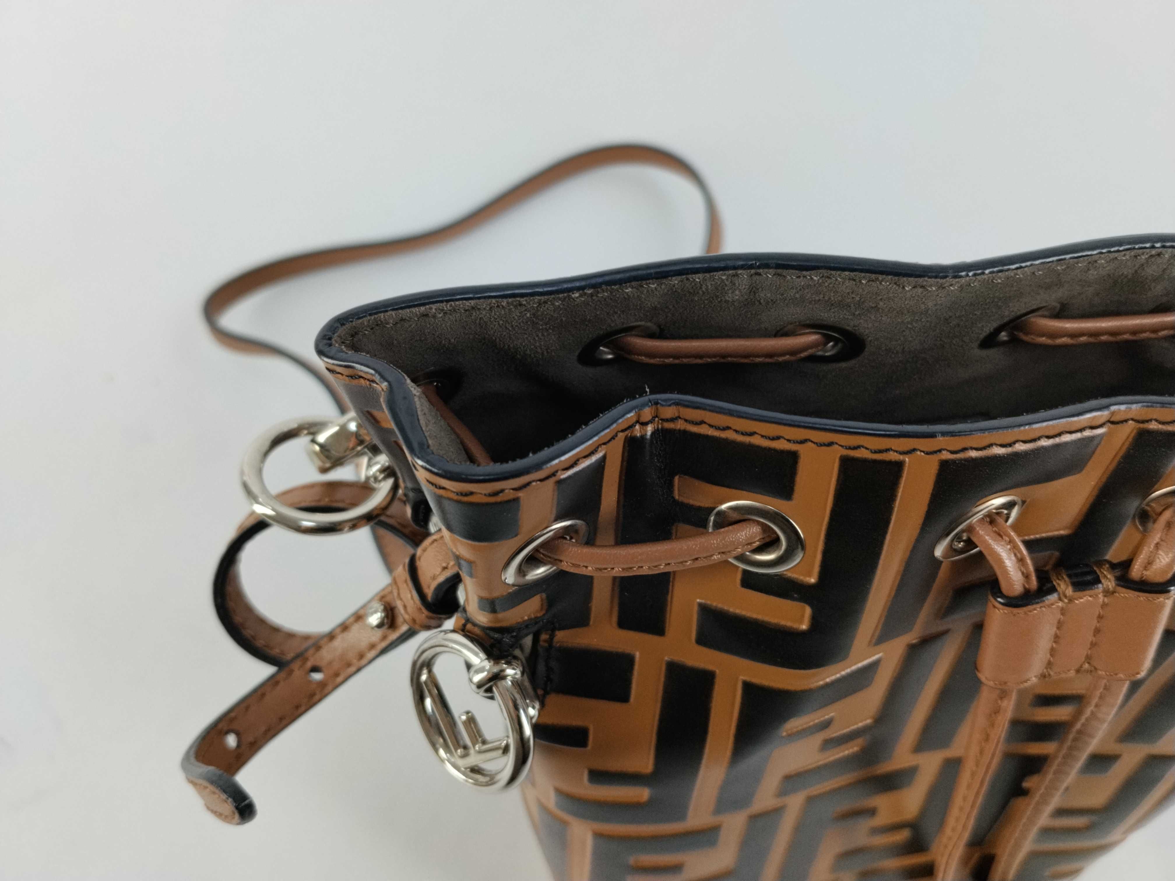 Zucca pattern Fendi Montresor bucket bag handbag — view 8