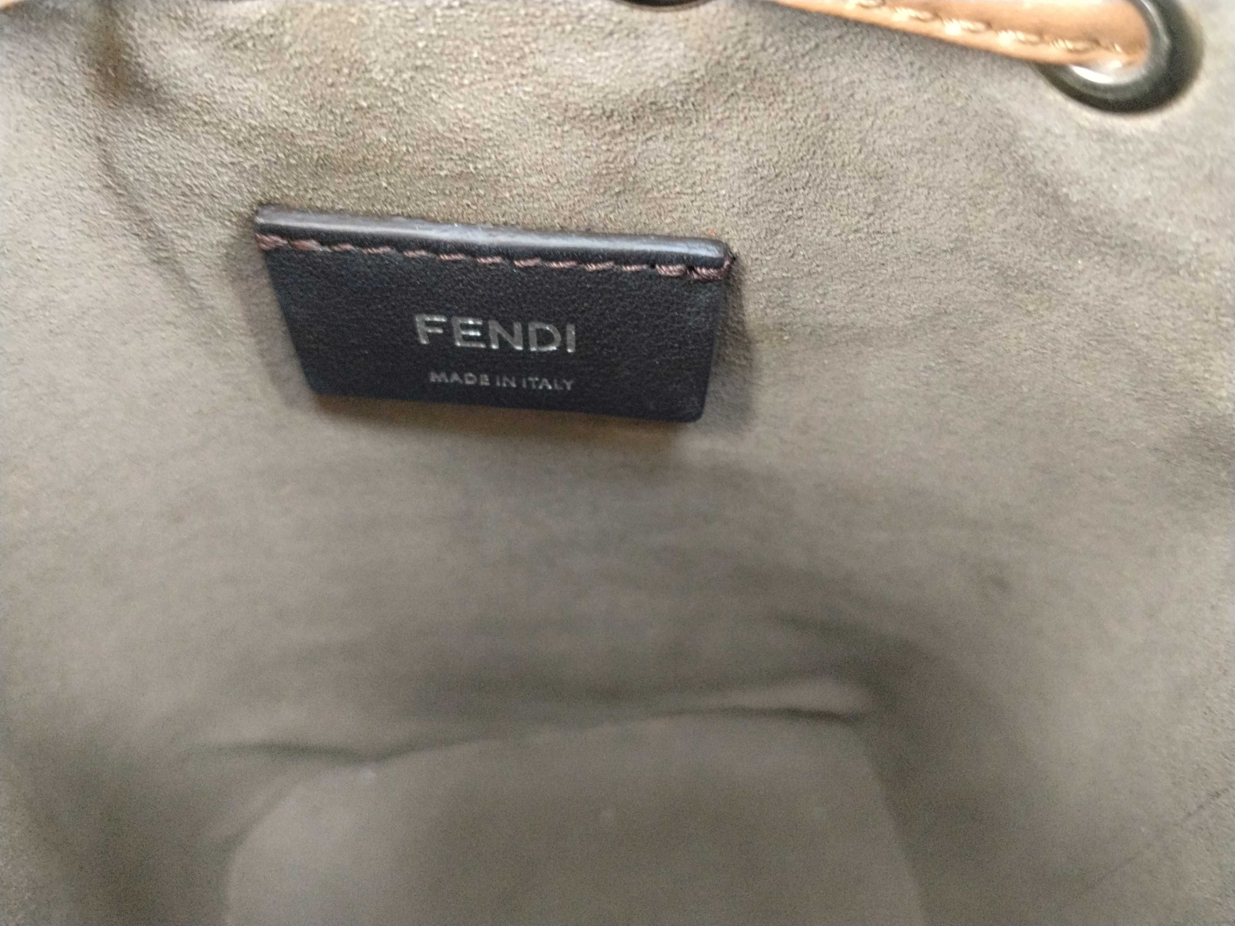 Zucca pattern Fendi Montresor bucket bag handbag — view 9