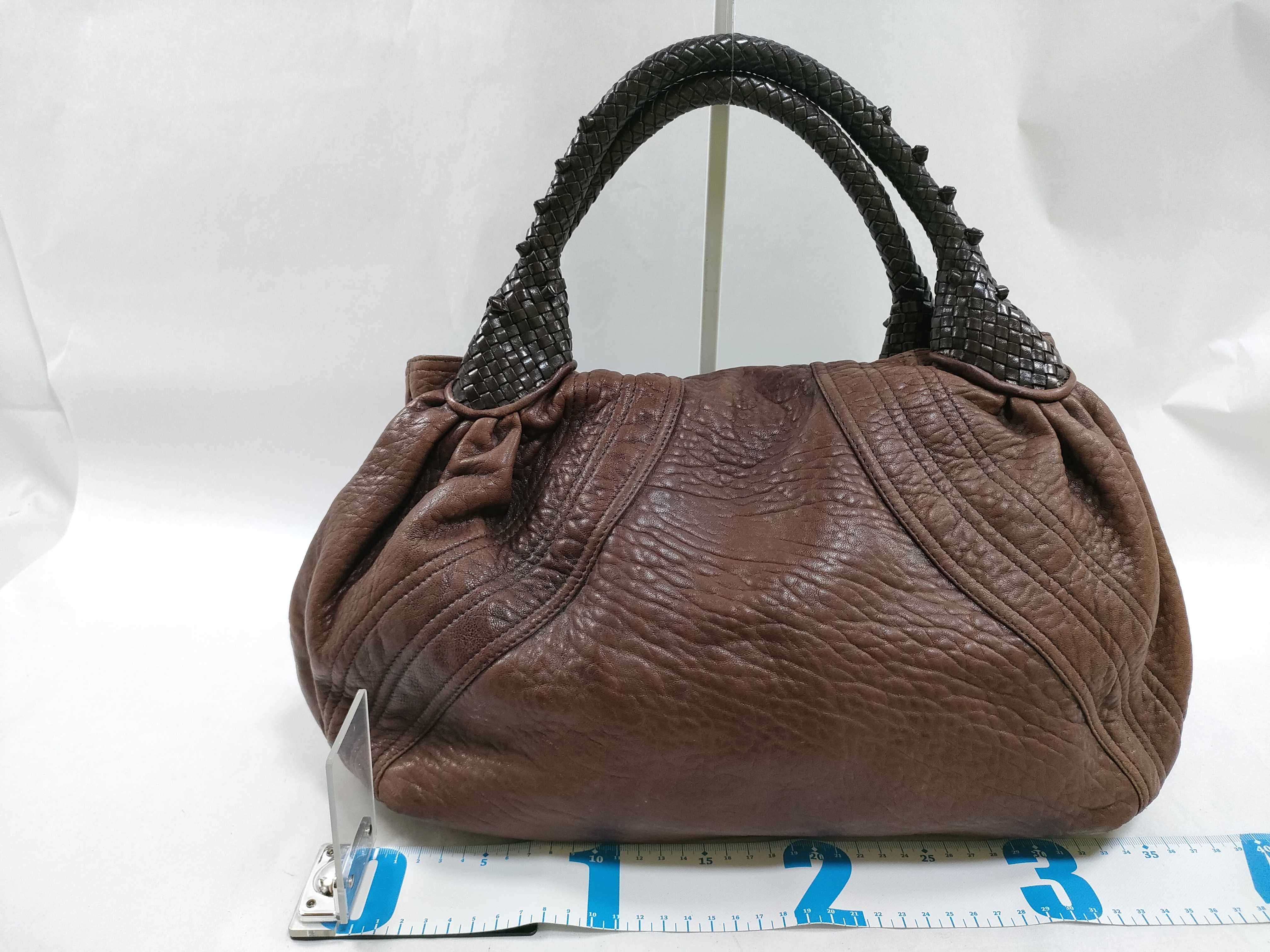 PH- Nappa Nuvolata Leather Handbag Brown — view 2