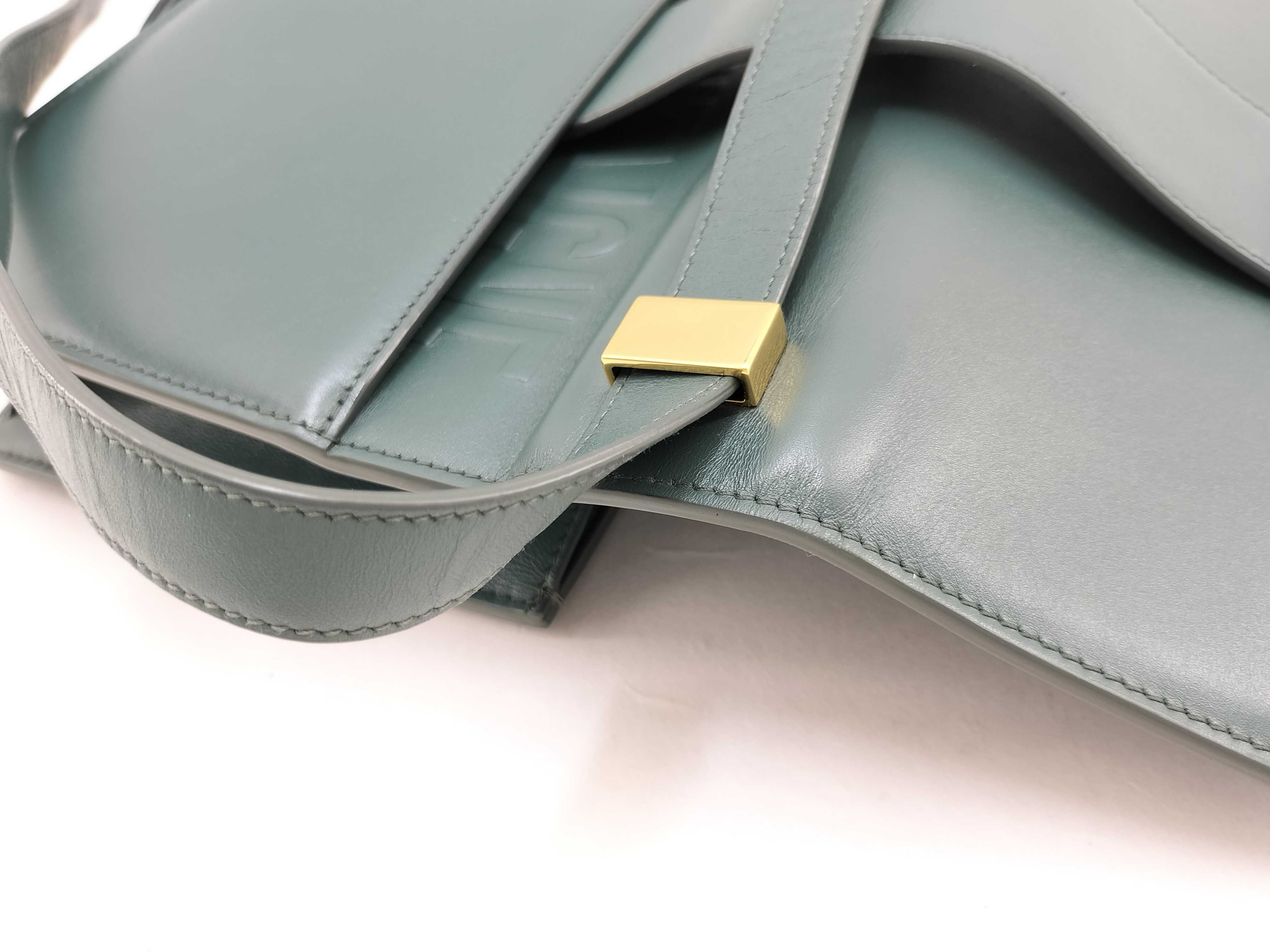 30 Montaigne Leather Handbag, Green — view 15