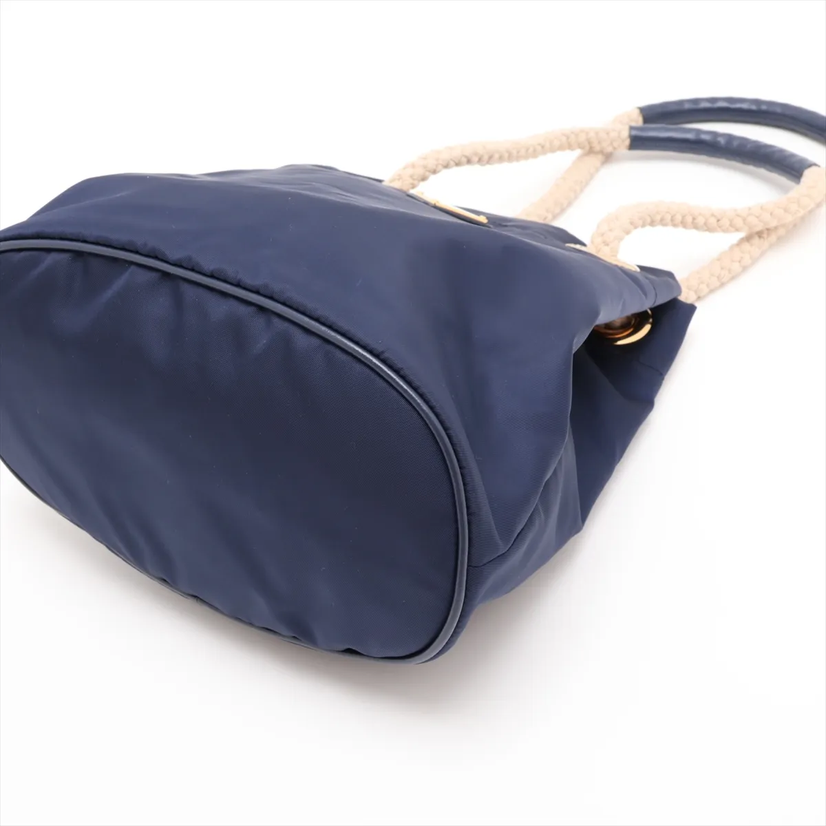 Mariner Small Nylon Tote Bag, Navy — view 3