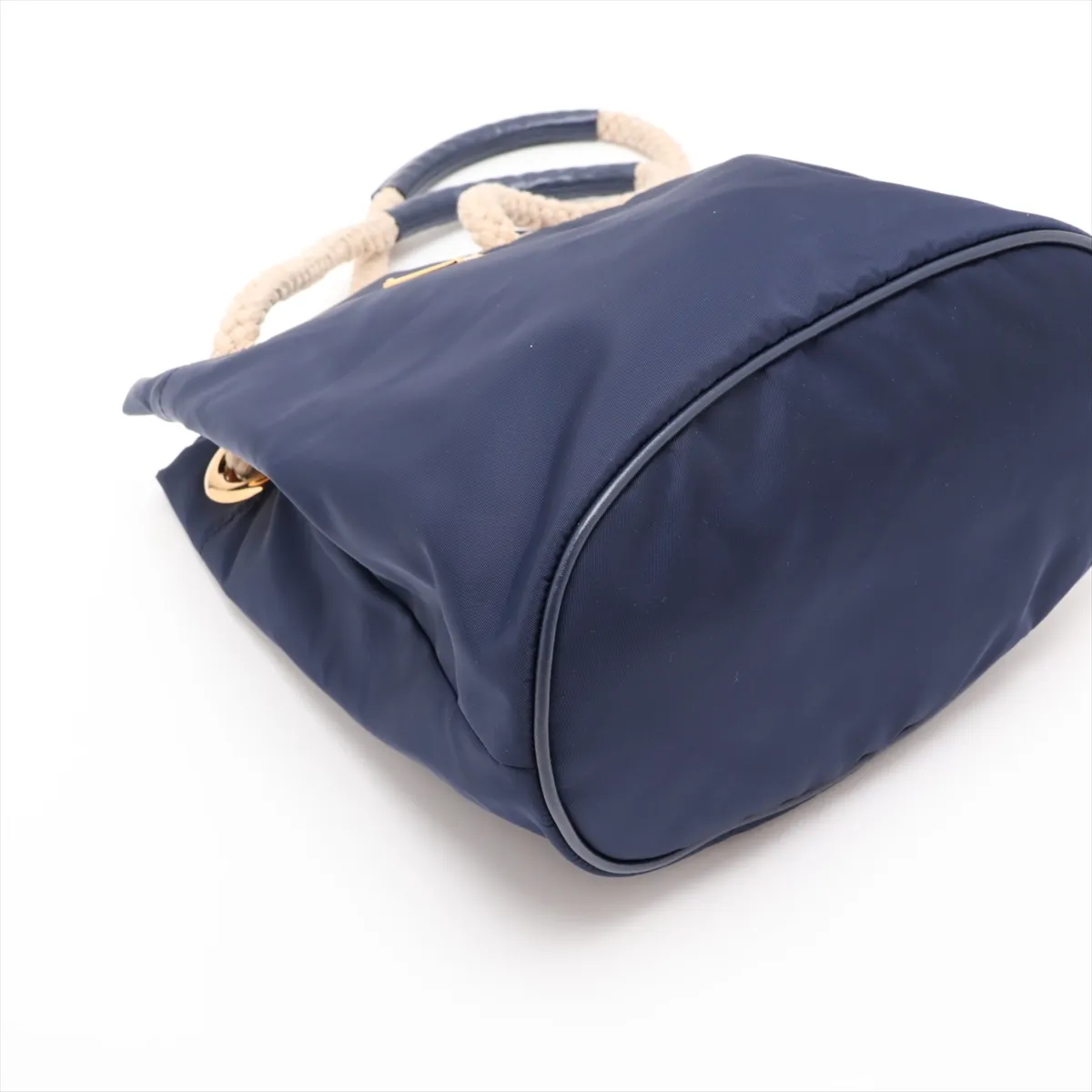 Mariner Small Nylon Tote Bag, Navy — view 4