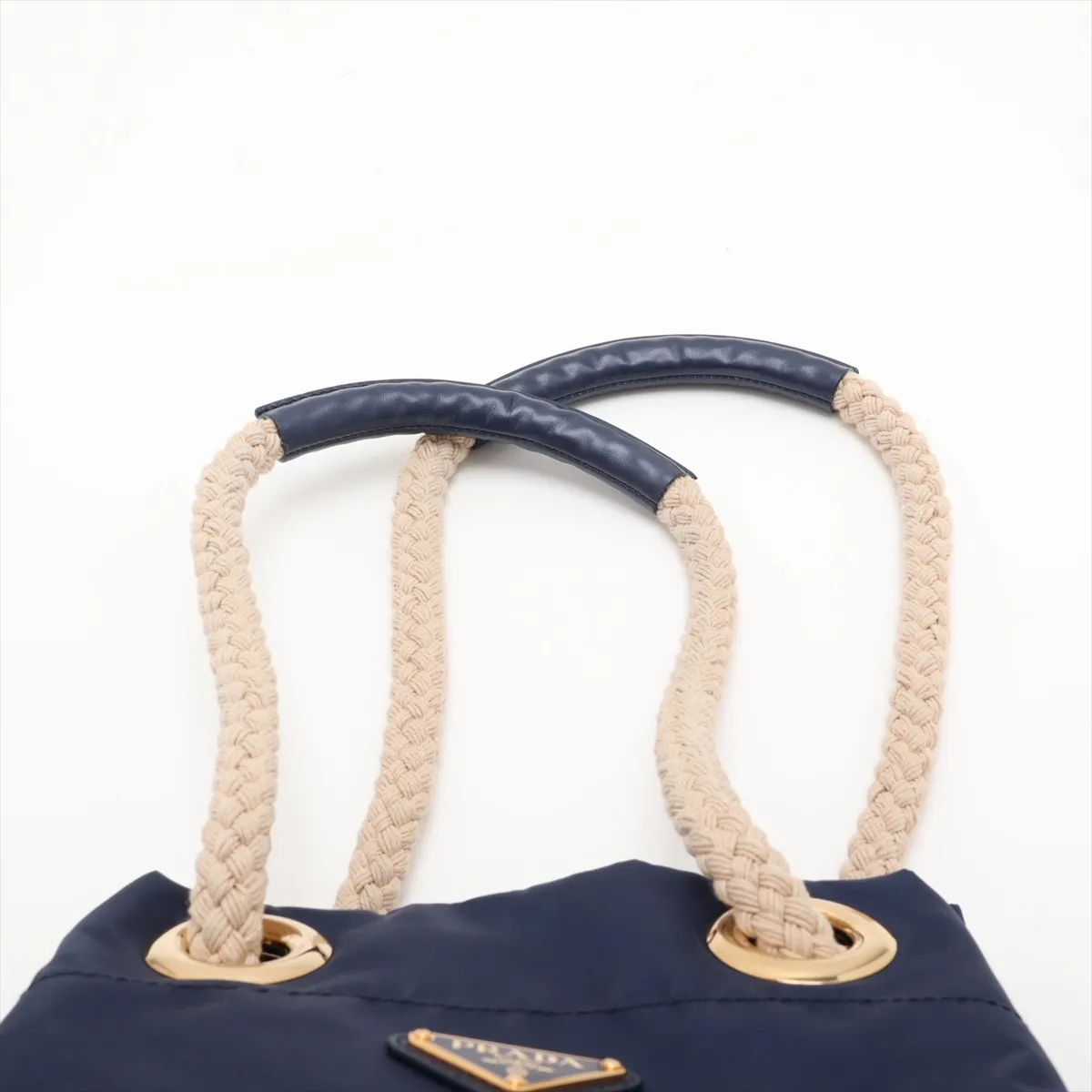 Mariner Small Nylon Tote Bag, Navy — view 6
