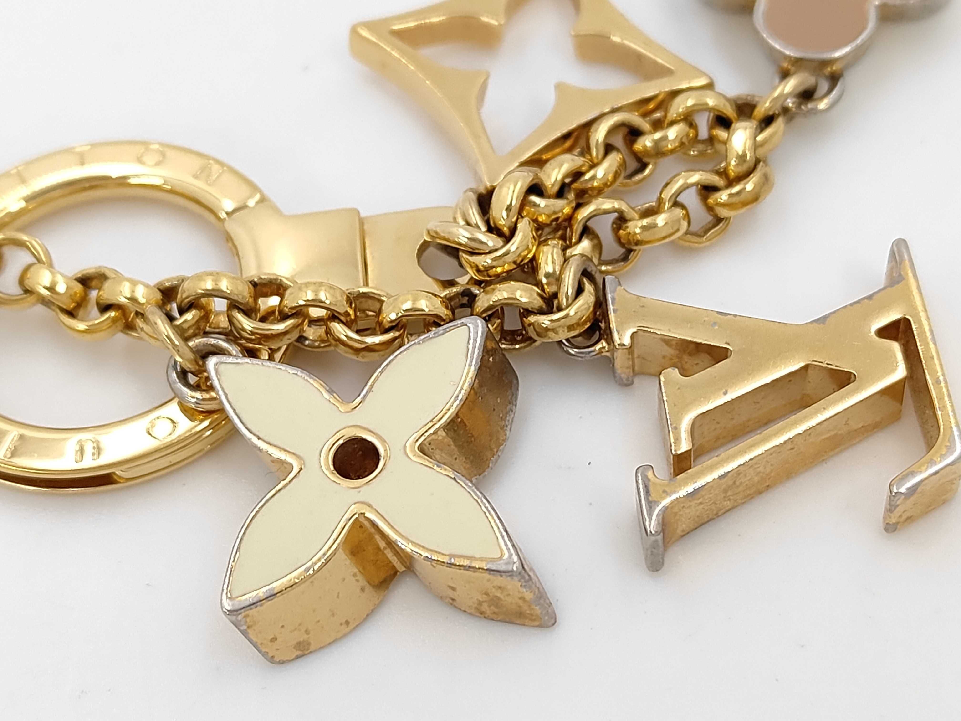 M65111 Bag Charm Chain Fleur de Monogram Key Case — view 4