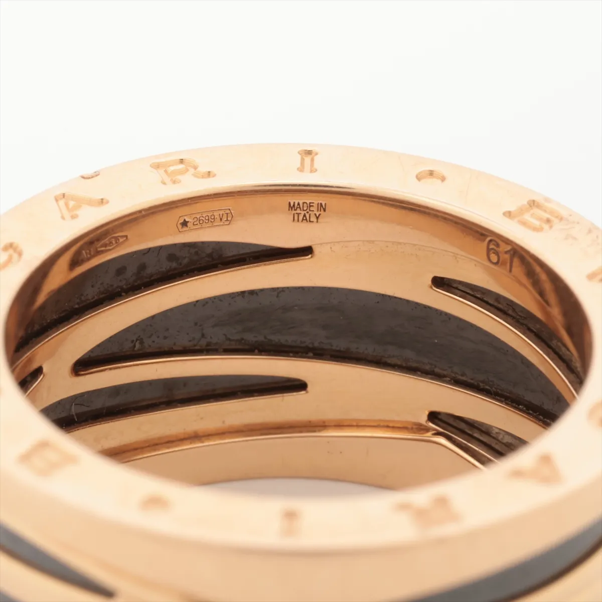 B Zero One Design Legend Ring 750(PG) x Ceramic 17.5g 61 RATEL3 — view 3