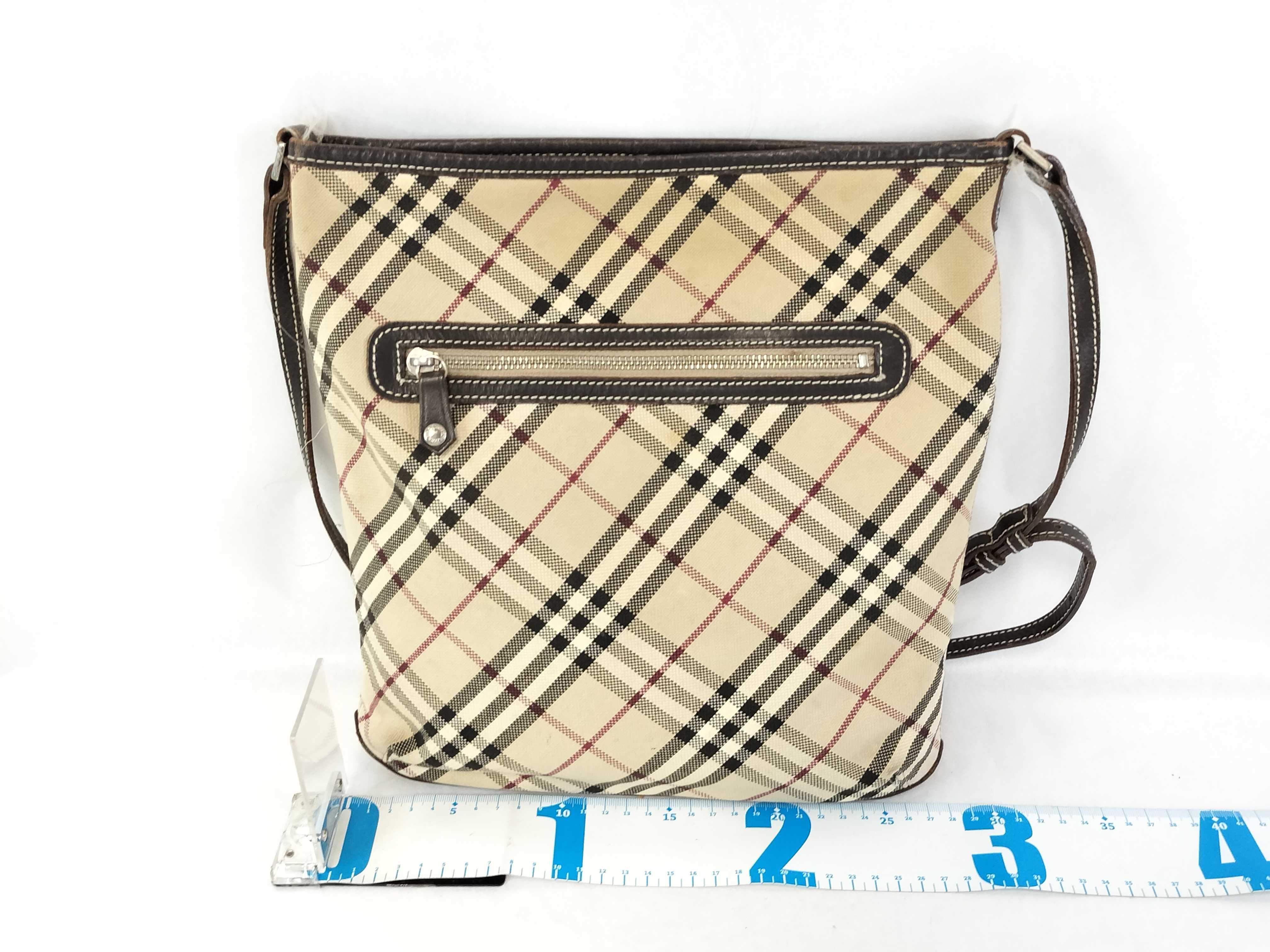 Blue Label Nova Check Shoulder Bag (Canvas x Leather) — view 2