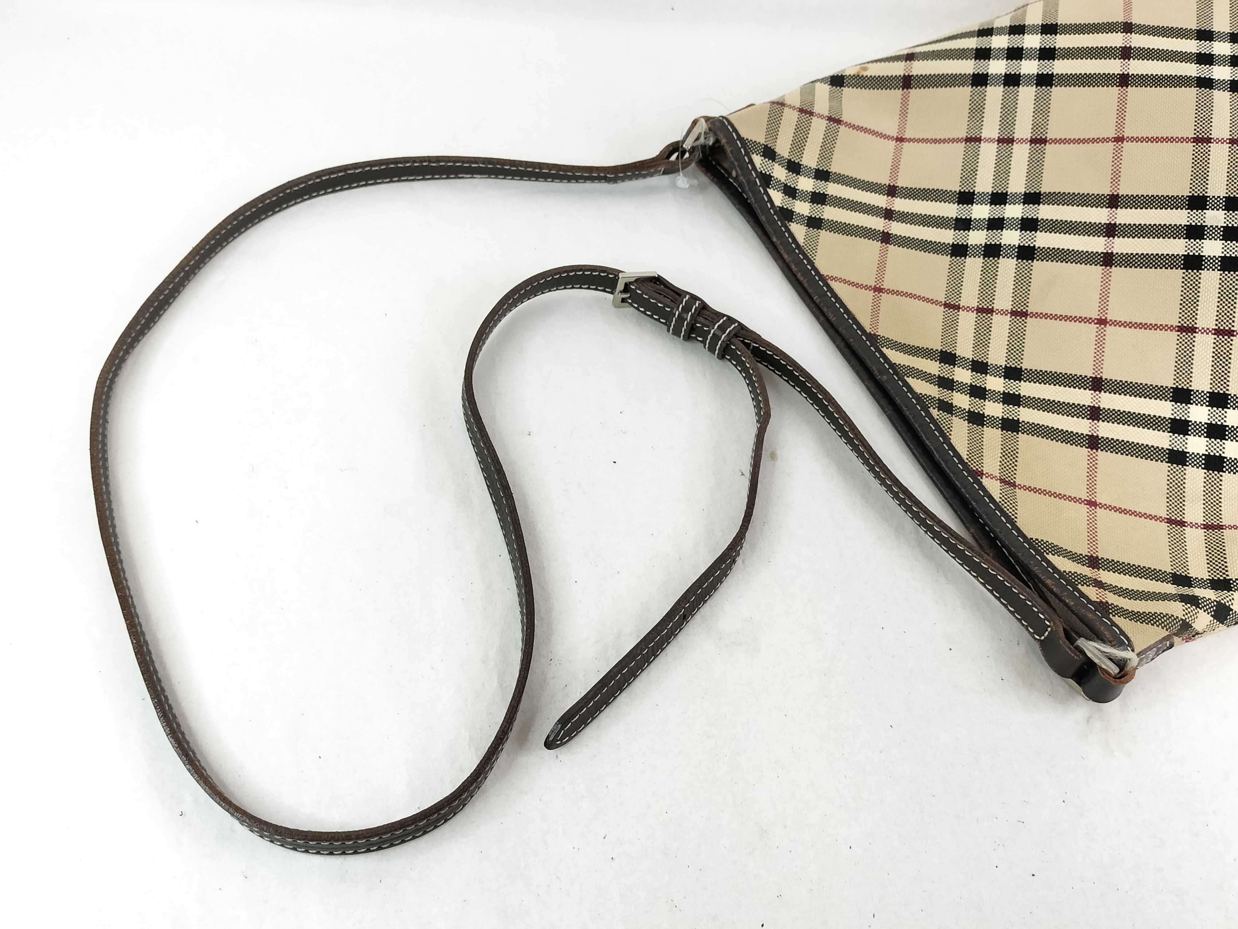 Blue Label Nova Check Shoulder Bag (Canvas x Leather) — view 5