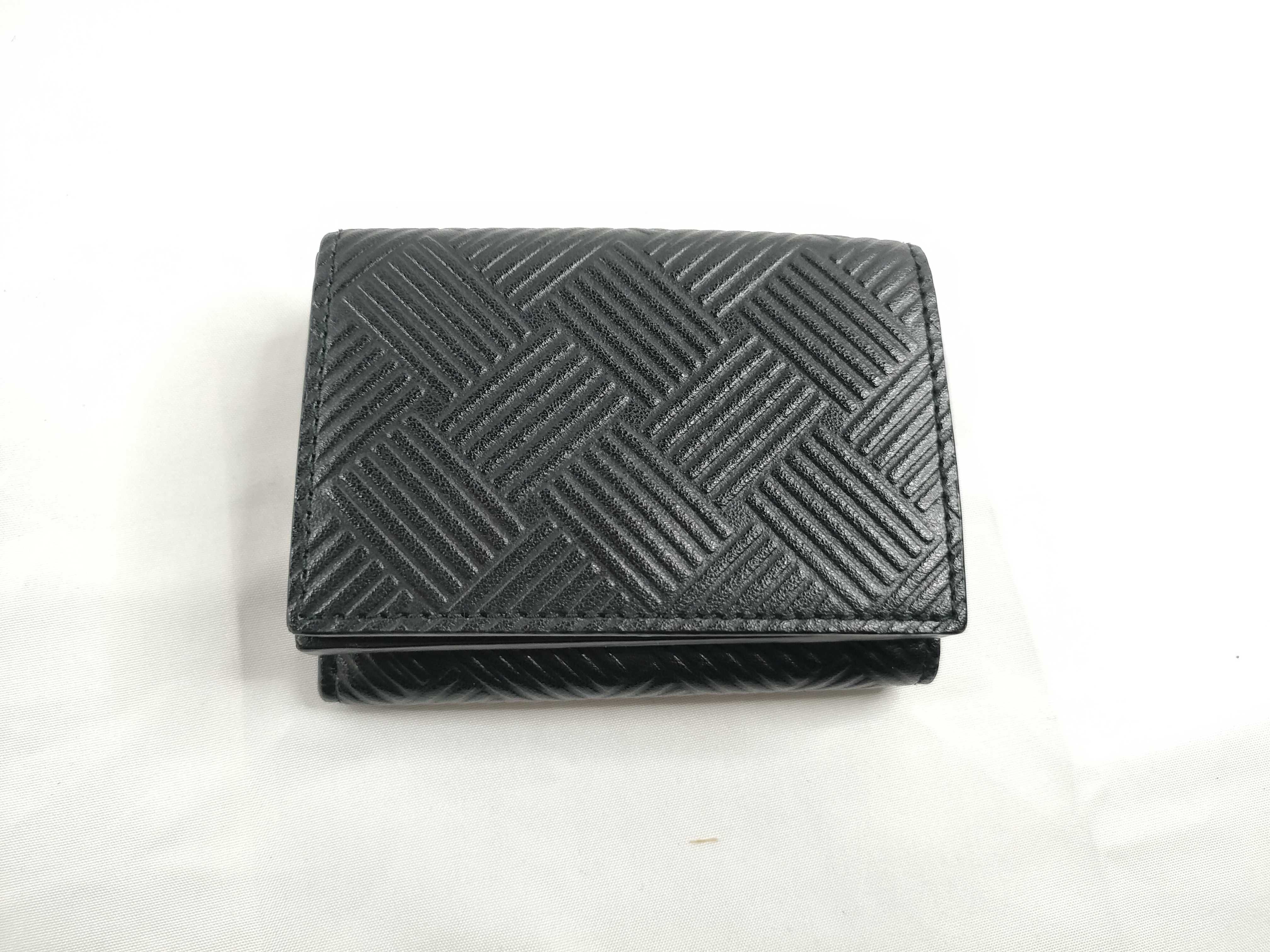 Intrecciato Tri-fold Wallet, Debossed Intrecciato, Compact Wallet