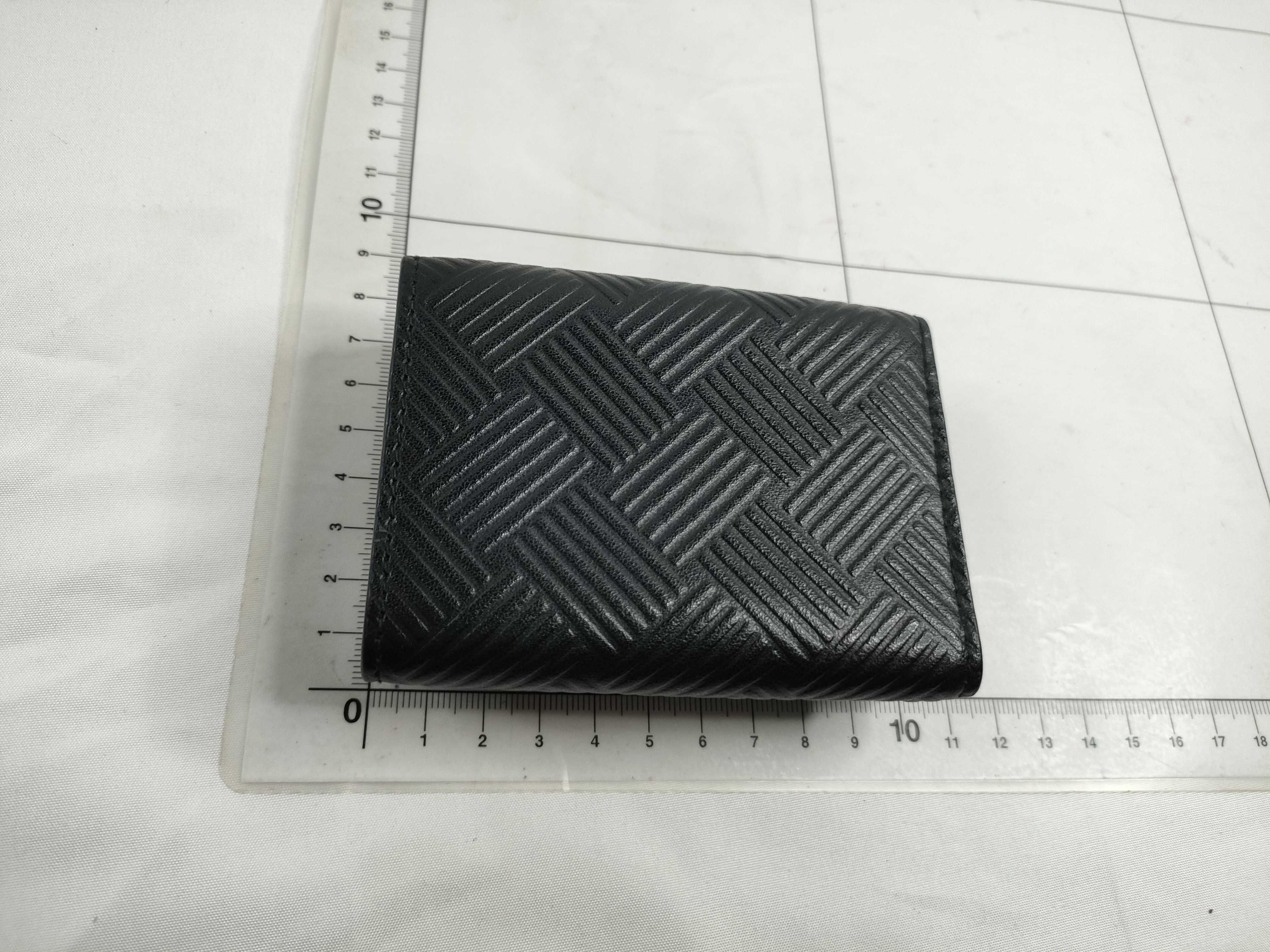 Intrecciato Tri-fold Wallet, Debossed Intrecciato, Compact Wallet — view 2