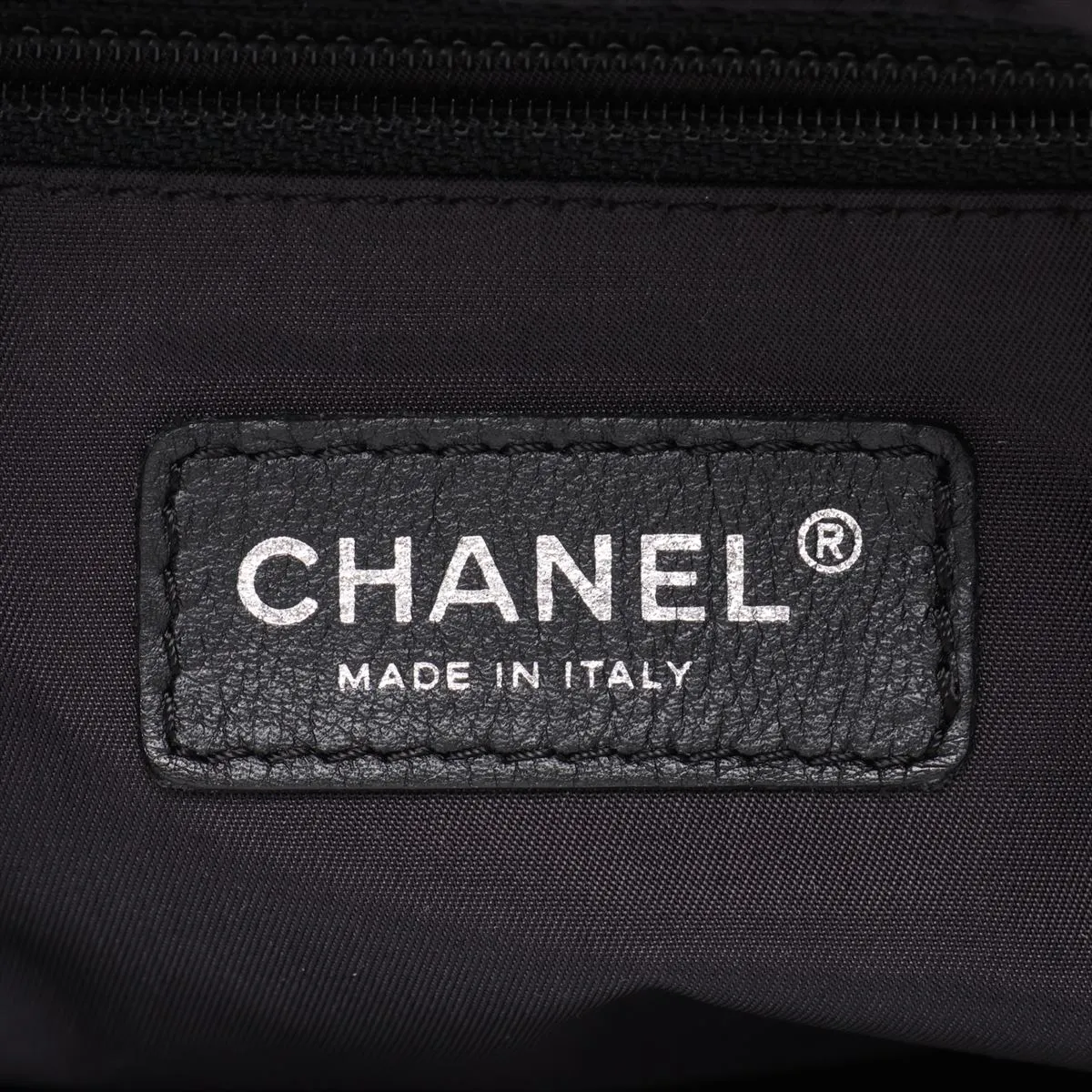 Paris Biarritz Coated Canvas x Leather Shoulder Bag, Black with Silver Hardware, Item No. 11186329, Series No. 11 — view 14