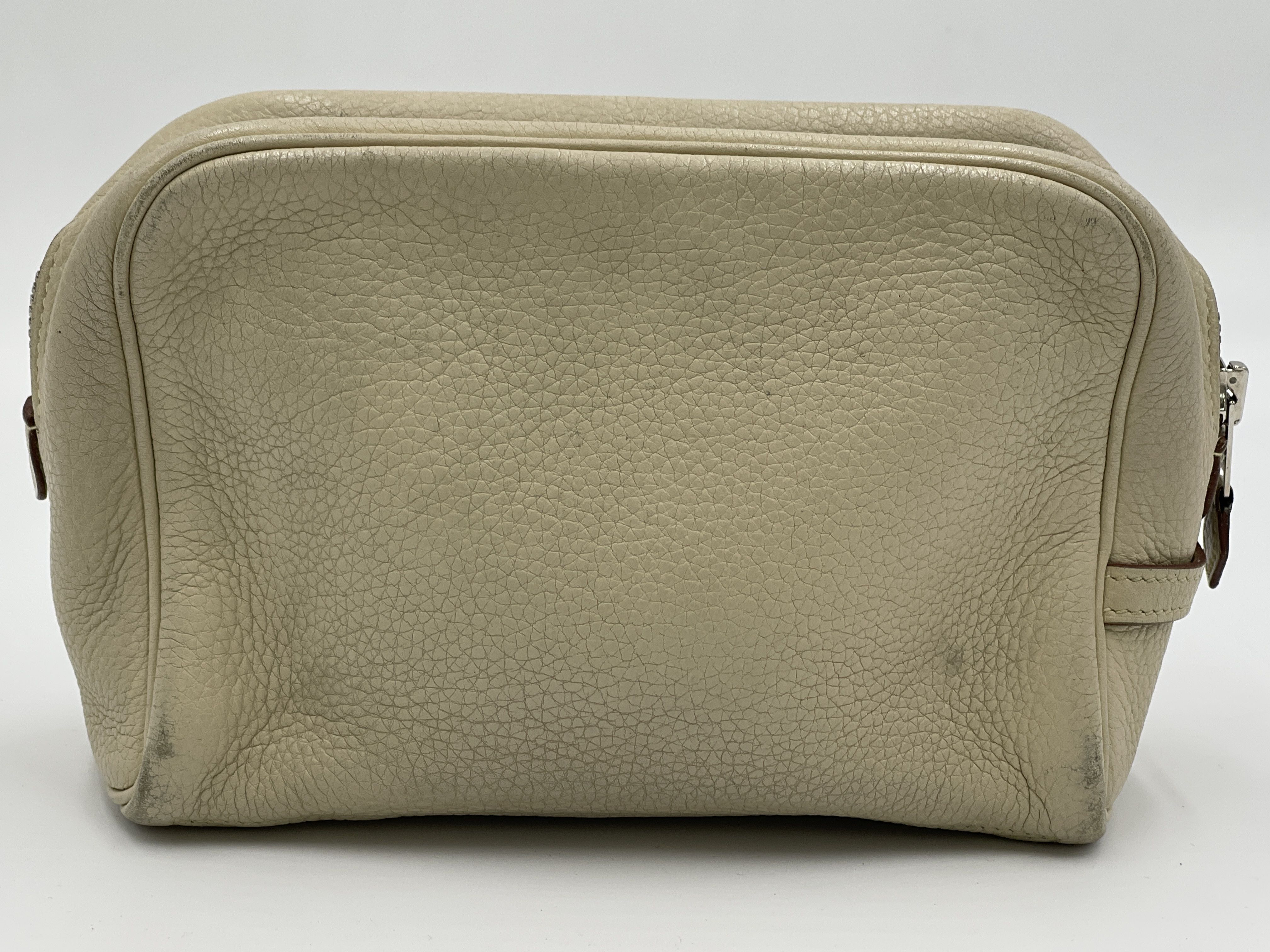 Taurillon Off-White K Pouch — view 2
