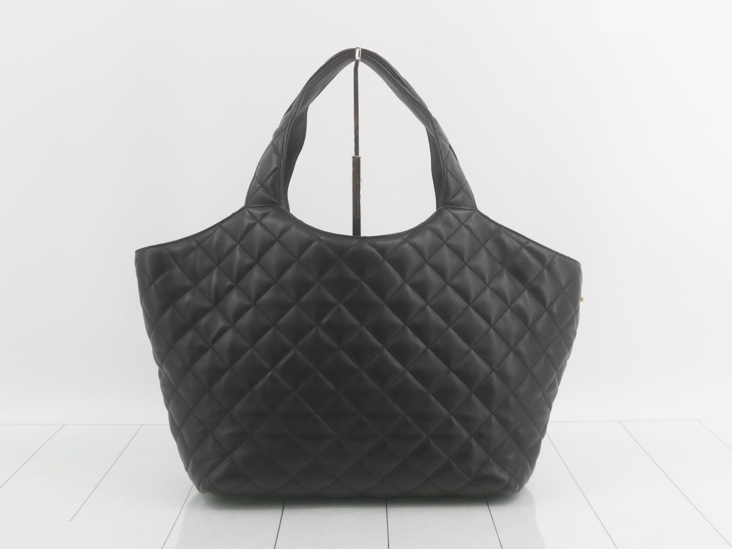 ICARE Lambskin Leather Tote Bag with Pouch — view 2
