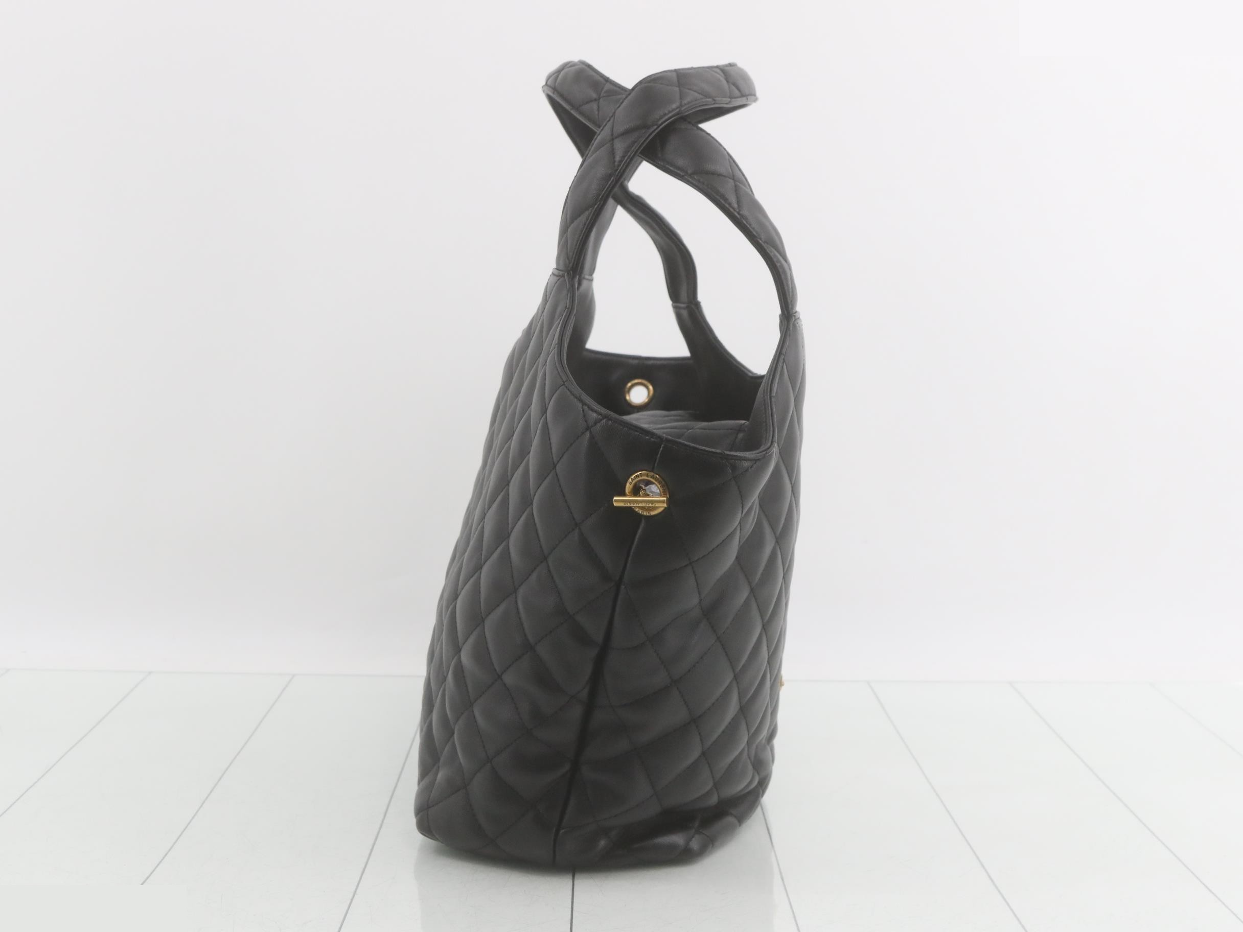 ICARE Lambskin Leather Tote Bag with Pouch — view 4