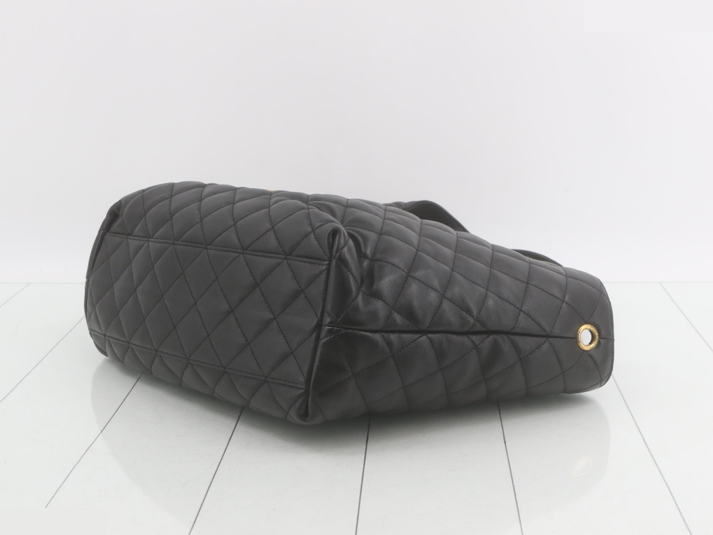 ICARE Lambskin Leather Tote Bag with Pouch — view 6