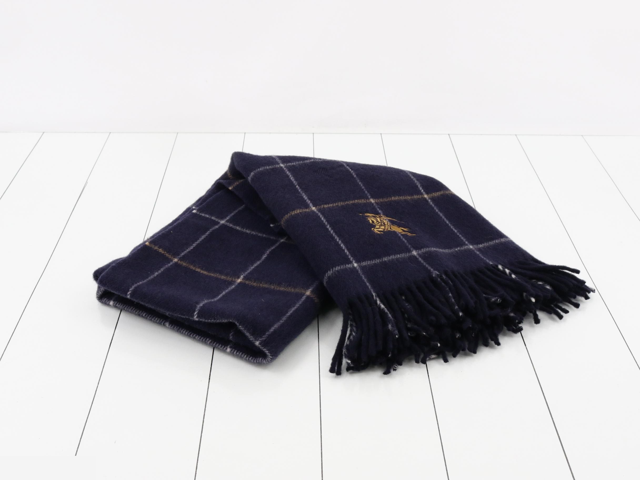 lap blanket/shawl, navy — view 2