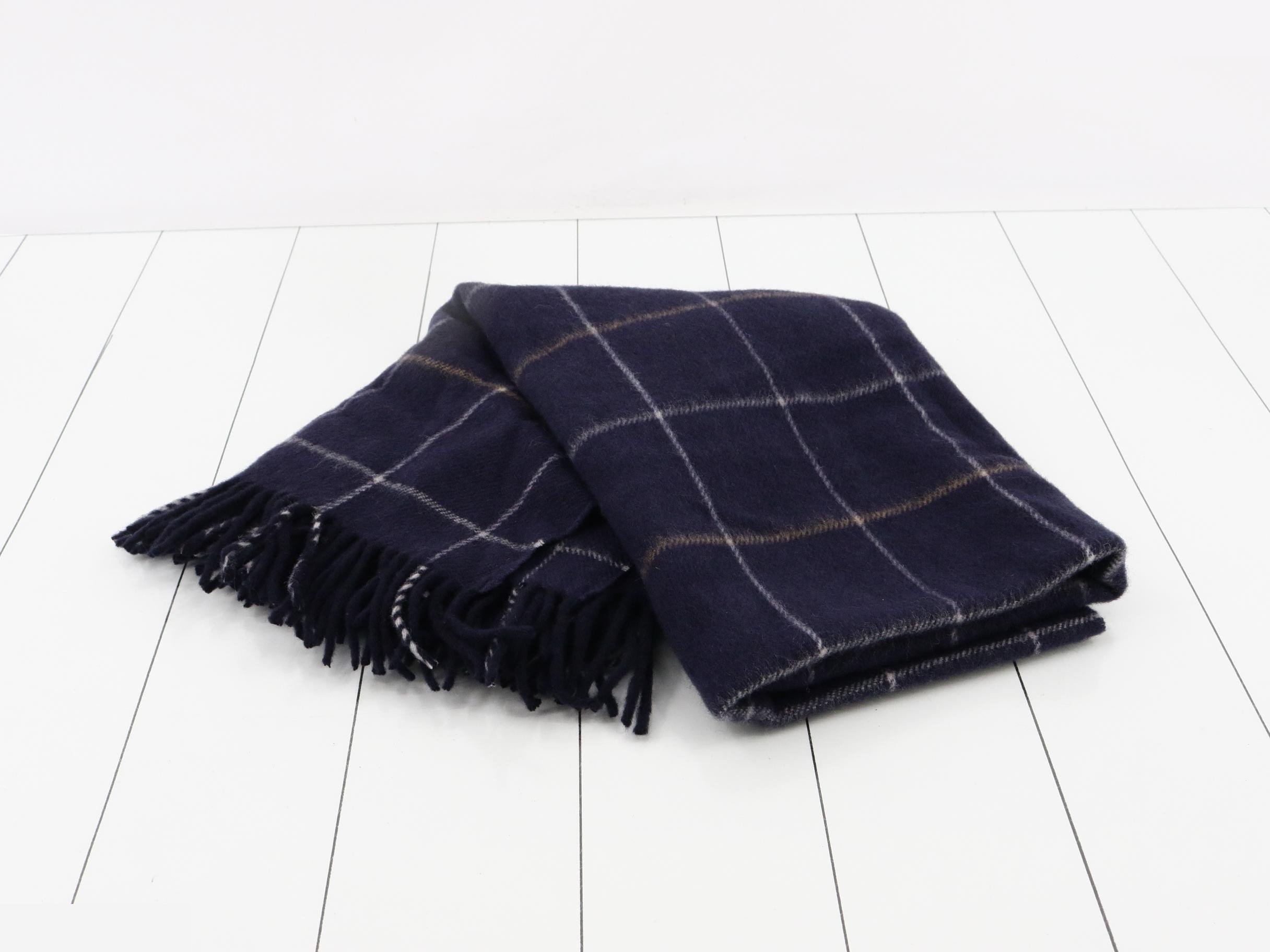 lap blanket/shawl, navy — view 3