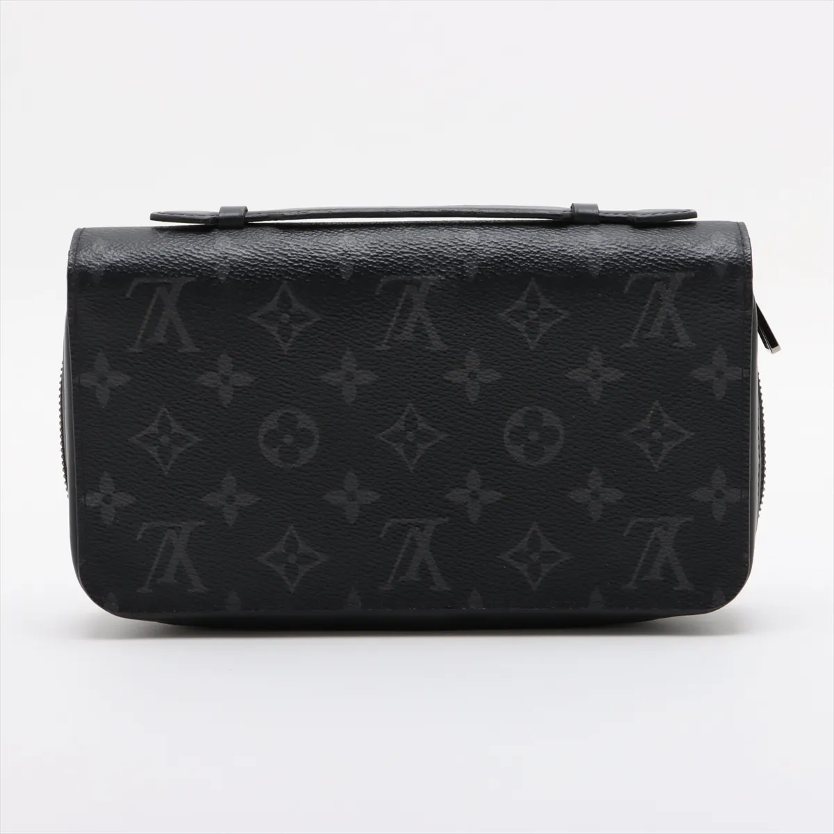 Monogram Eclipse Zippy XL M61698 CA0189 Black Round Zip Wallet — view 2