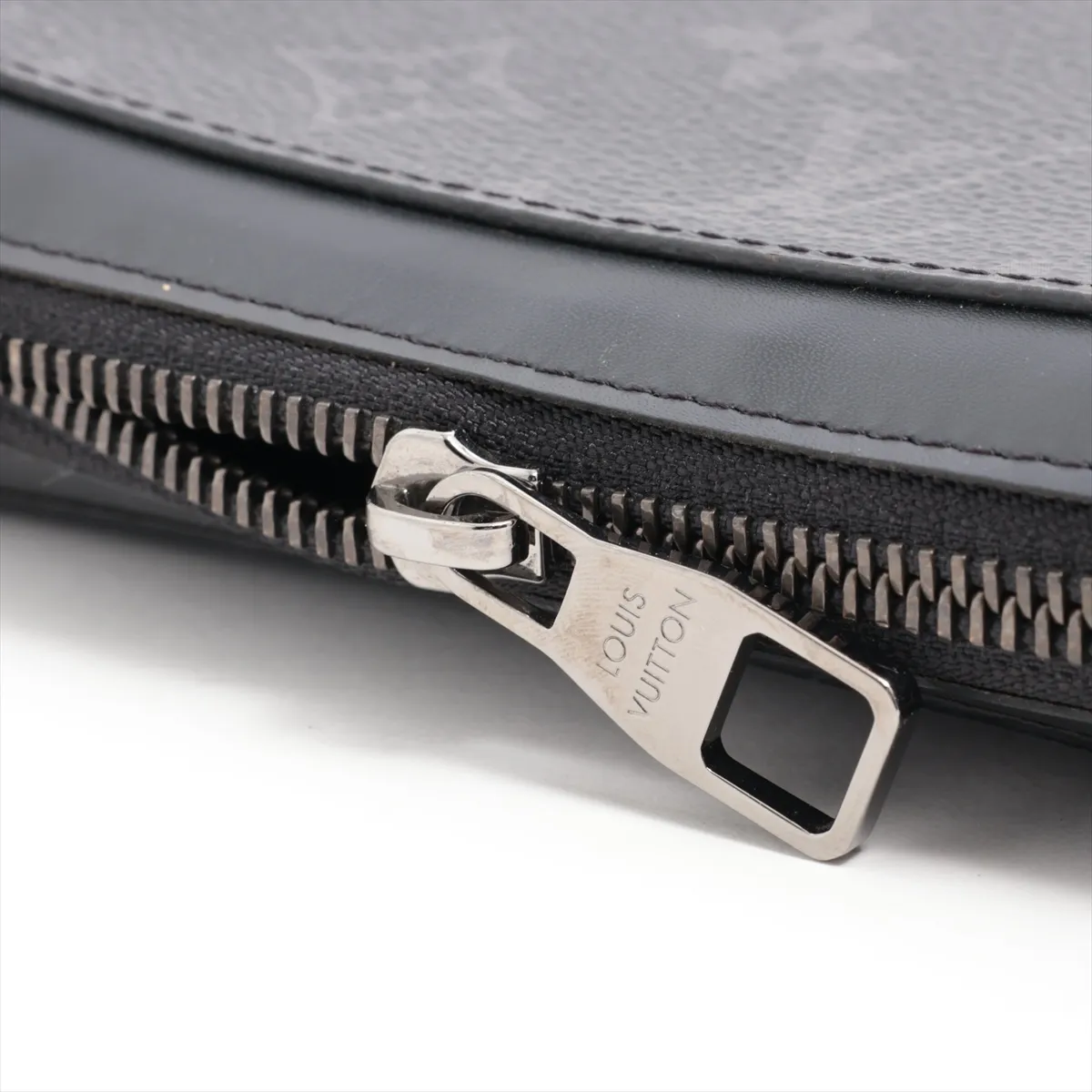 Monogram Eclipse Zippy XL M61698 CA0189 Black Round Zip Wallet — view 12