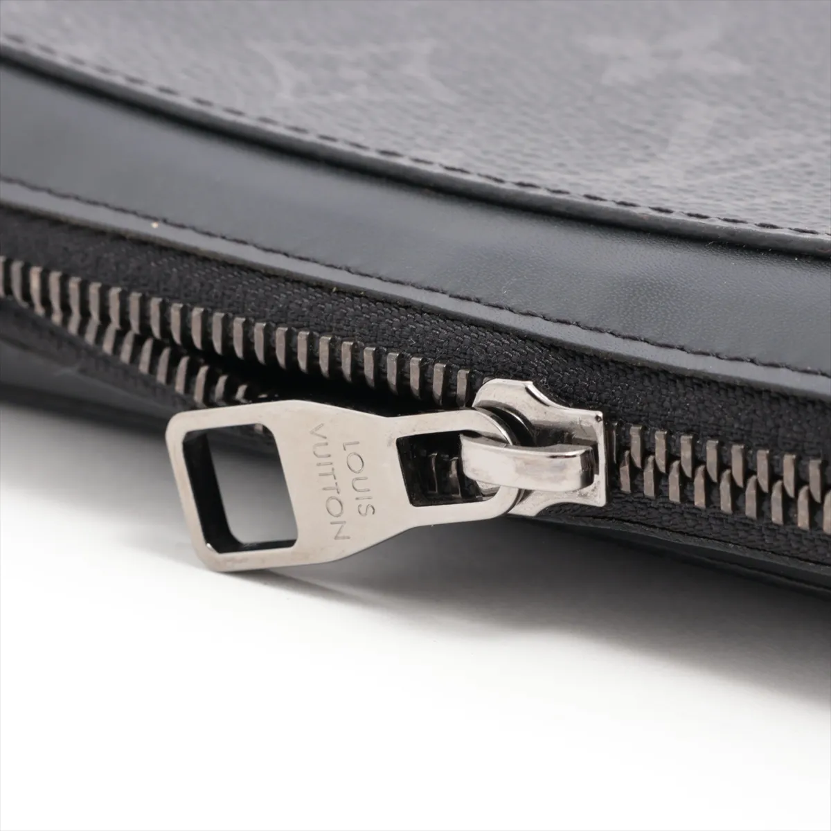 Monogram Eclipse Zippy XL M61698 CA0189 Black Round Zip Wallet — view 13