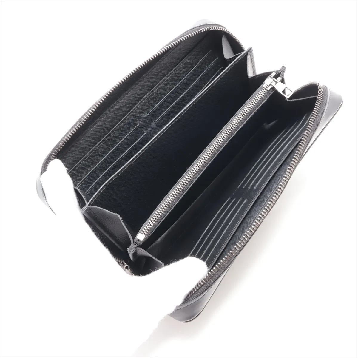 Monogram Eclipse Zippy XL M61698 CA0189 Black Round Zip Wallet — view 3