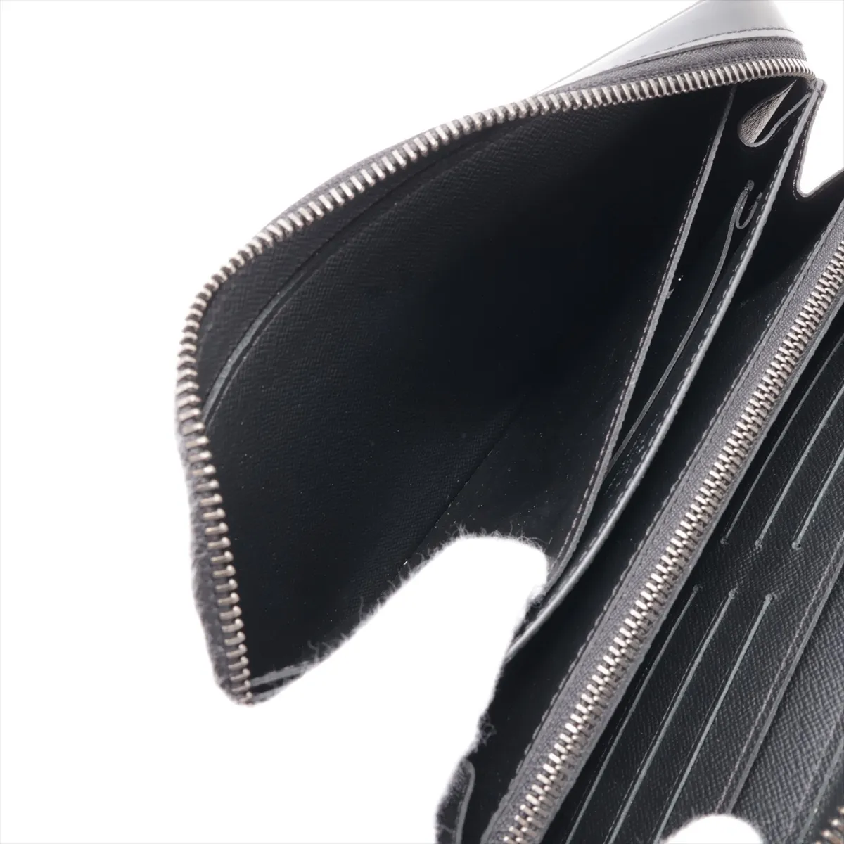 Monogram Eclipse Zippy XL M61698 CA0189 Black Round Zip Wallet — view 4