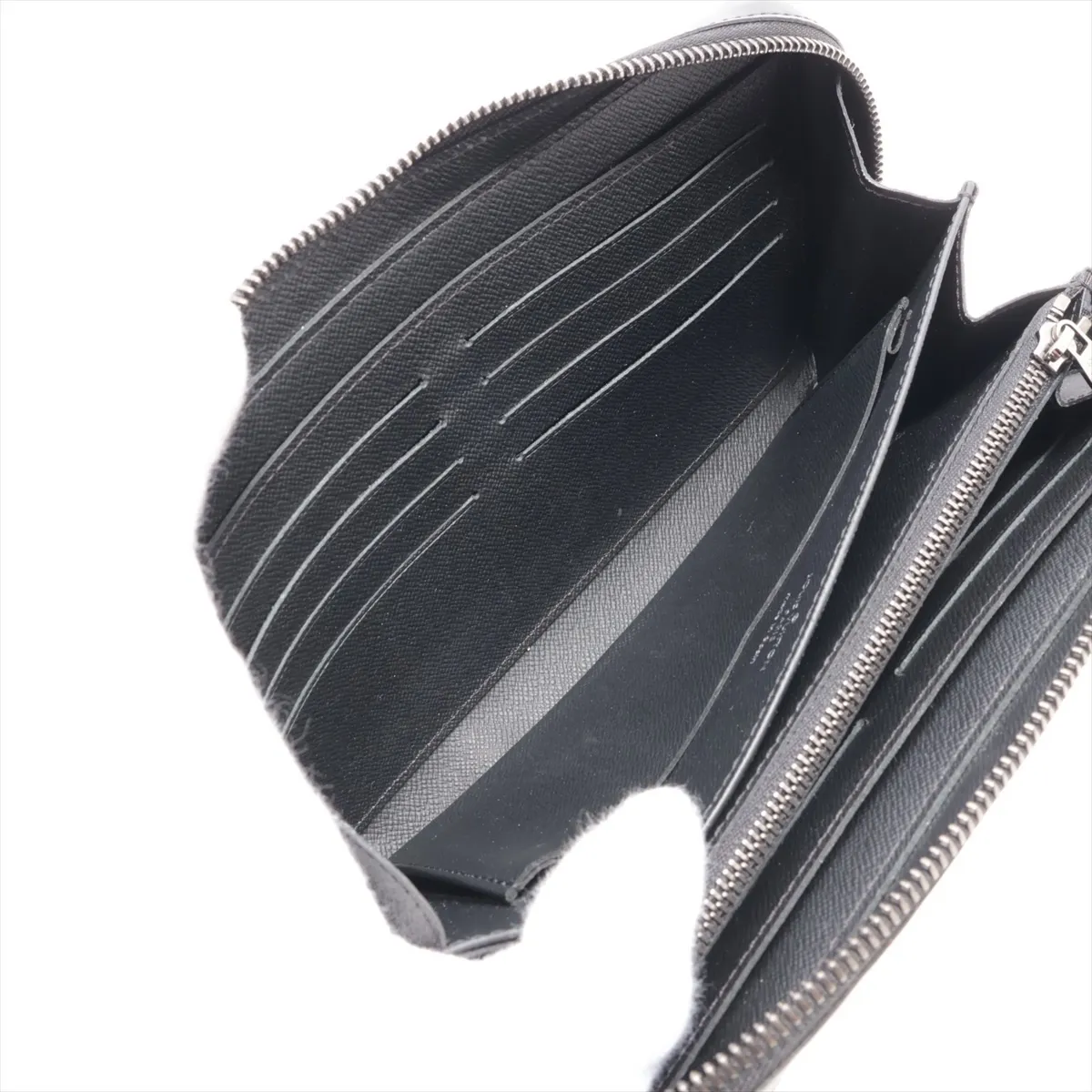 Monogram Eclipse Zippy XL M61698 CA0189 Black Round Zip Wallet — view 5
