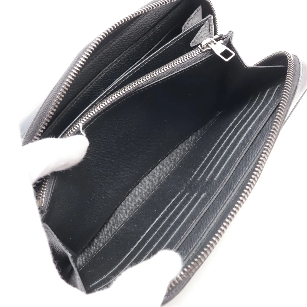 Monogram Eclipse Zippy XL M61698 CA0189 Black Round Zip Wallet — view 7
