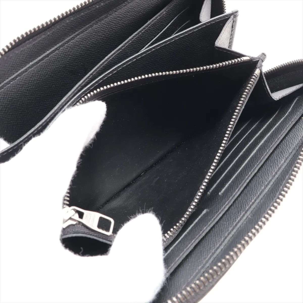Monogram Eclipse Zippy XL M61698 CA0189 Black Round Zip Wallet — view 9