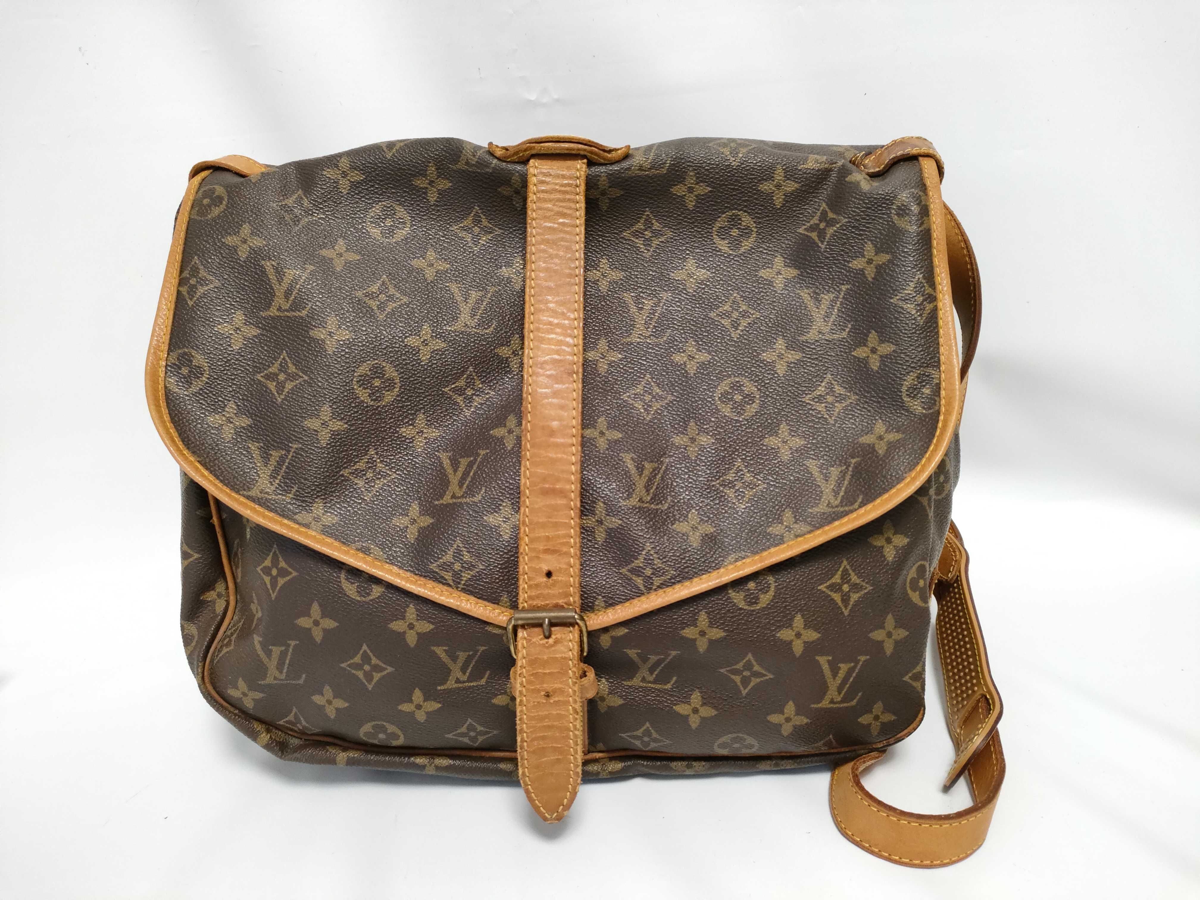 Monogram Louis Vuitton M42254 Saumur GM AR0915 Monogram Shoulder Bag