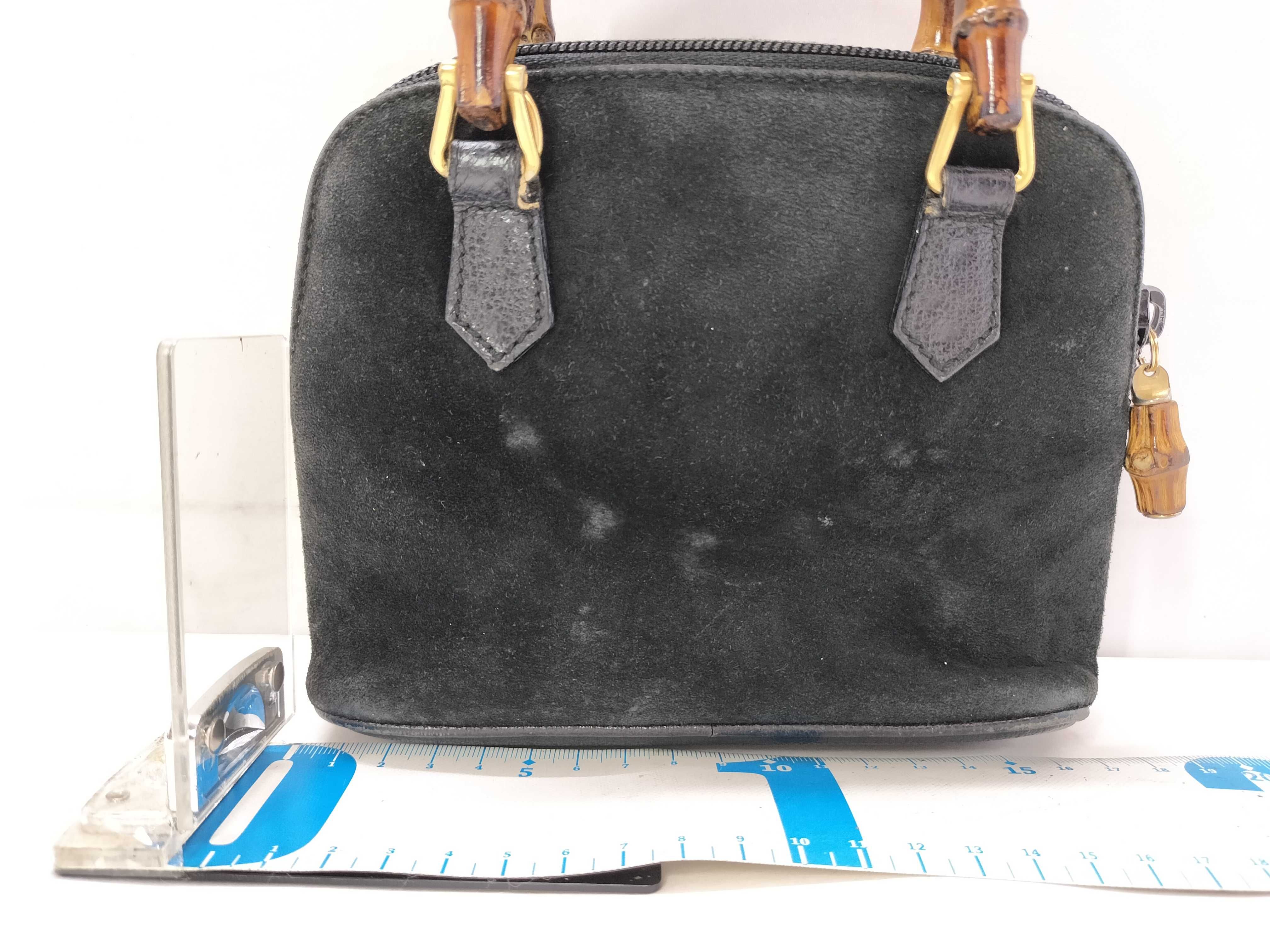 Bamboo 2-way Mini Handbag, Black, 007.2032.0231, with Strap. — view 2
