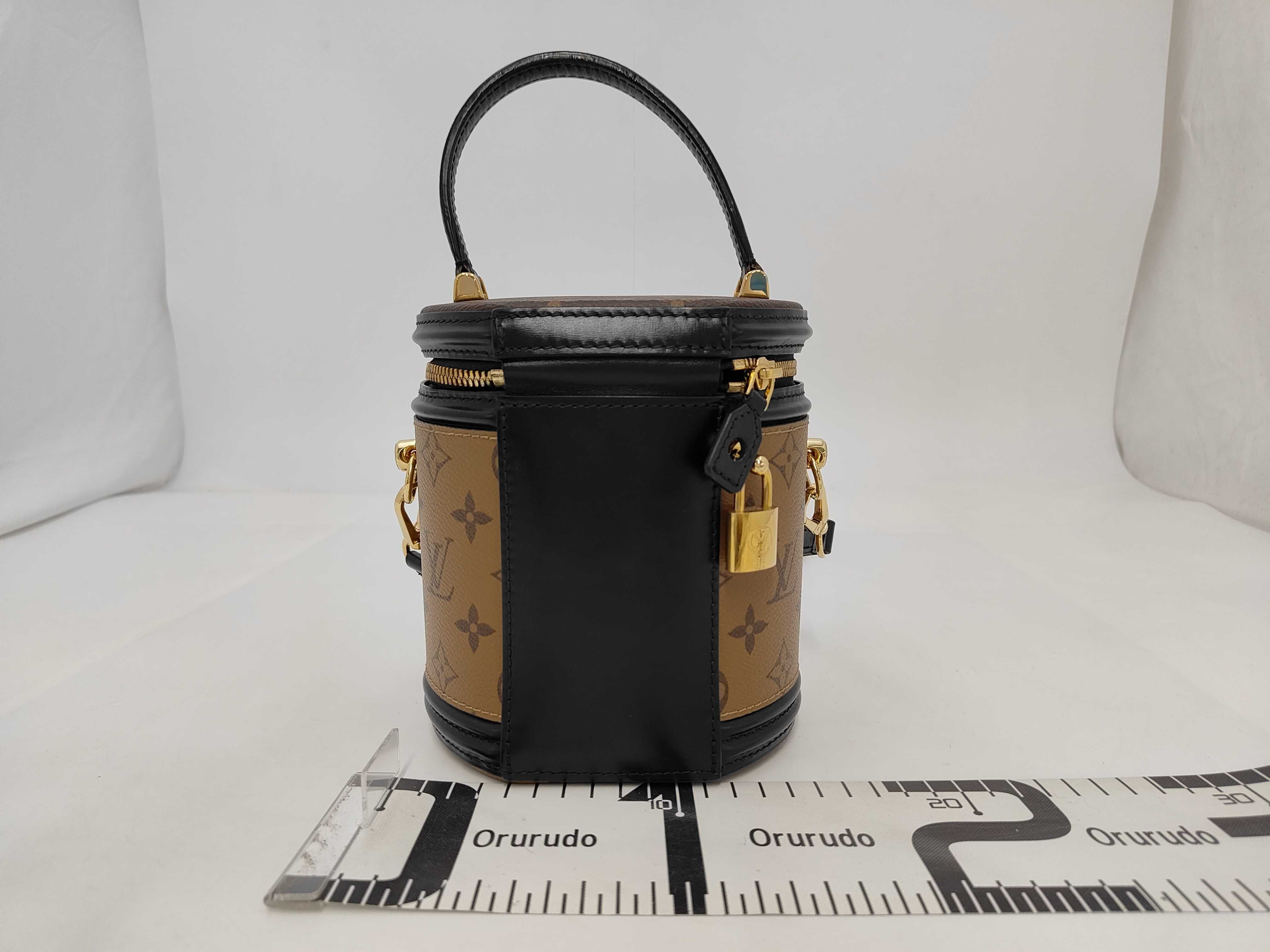 Monogram Reverse Cannes M43986 Brown RFID Detected Vanity Bag — view 2