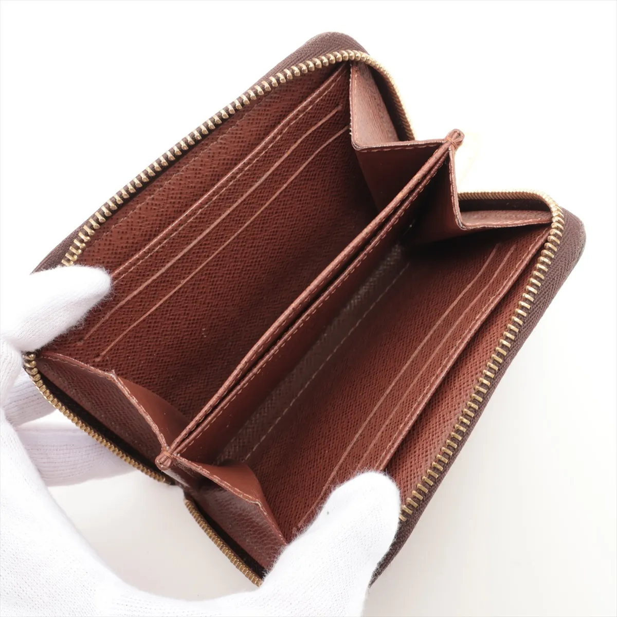 Monogram Zippy Coin Purse M60067 SN1145 Brown Coin Purse — view 3