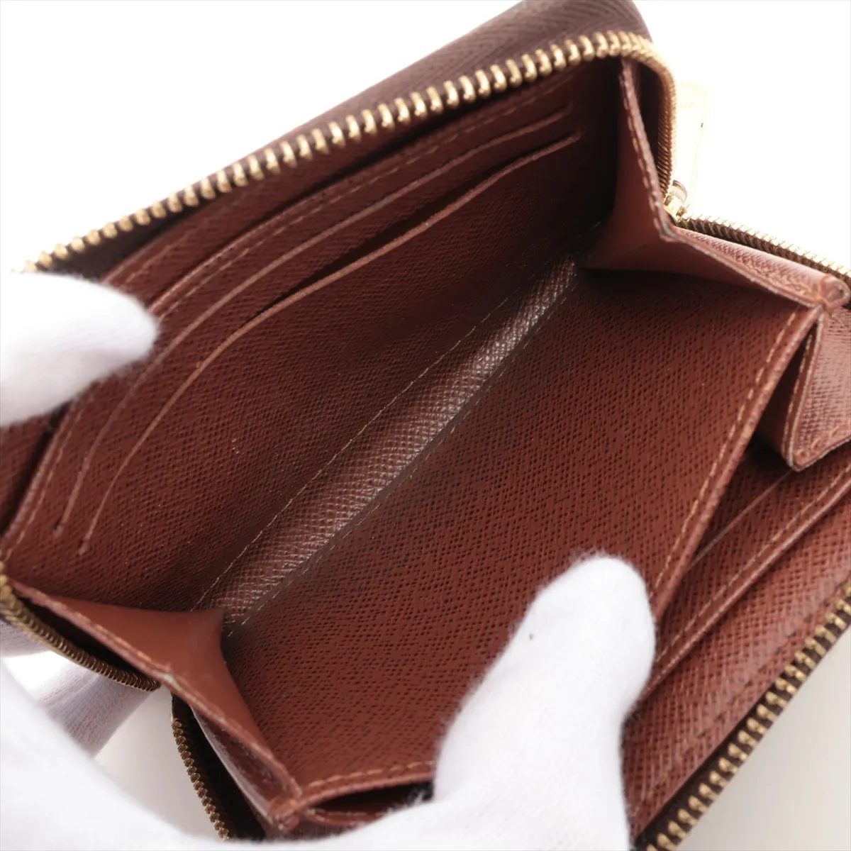 Monogram Zippy Coin Purse M60067 SN1145 Brown Coin Purse — view 4