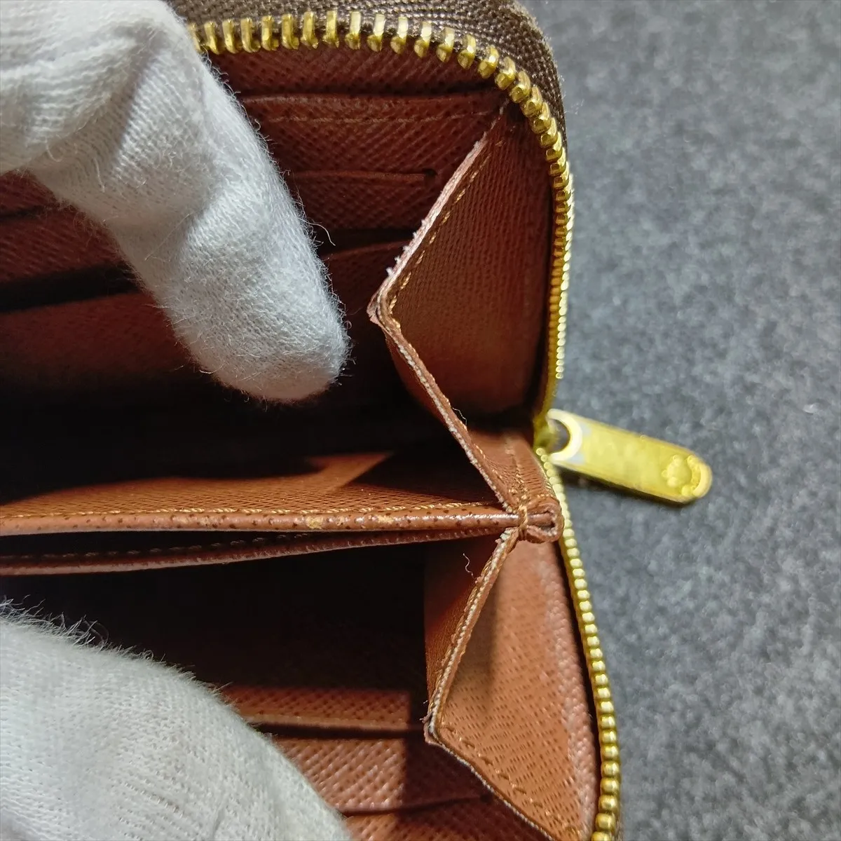 Monogram Zippy Coin Purse M60067 SN1145 Brown Coin Purse — view 9