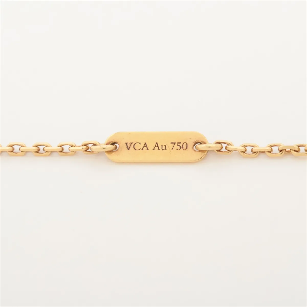 Vintage Alhambra Onyx Necklace 750(YG) 5.0g JE185960 — view 4