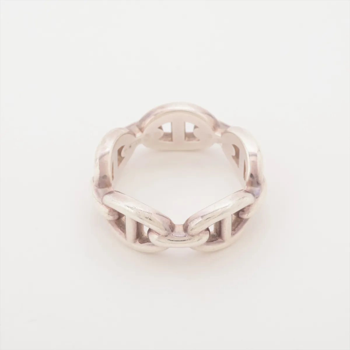 Chaine d'Ancre Enchainée Ring, Size 51, 925 Sterling Silver, 5.9g, dents, — view 2