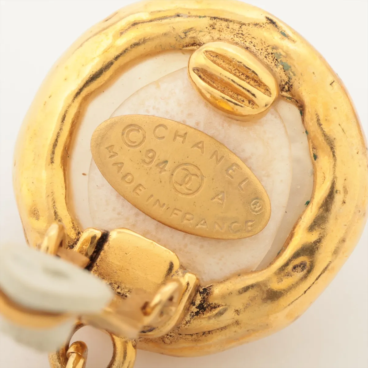 Cocomark 94A Earrings (for both ears) GP x Fake Pearl Gold — view 5