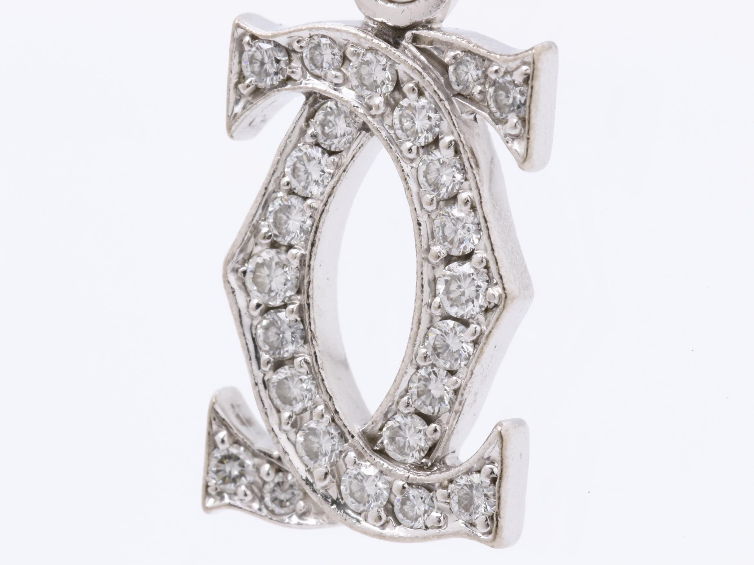 750WG 2C 2.8g Diamond Necklace Pendant — view 3