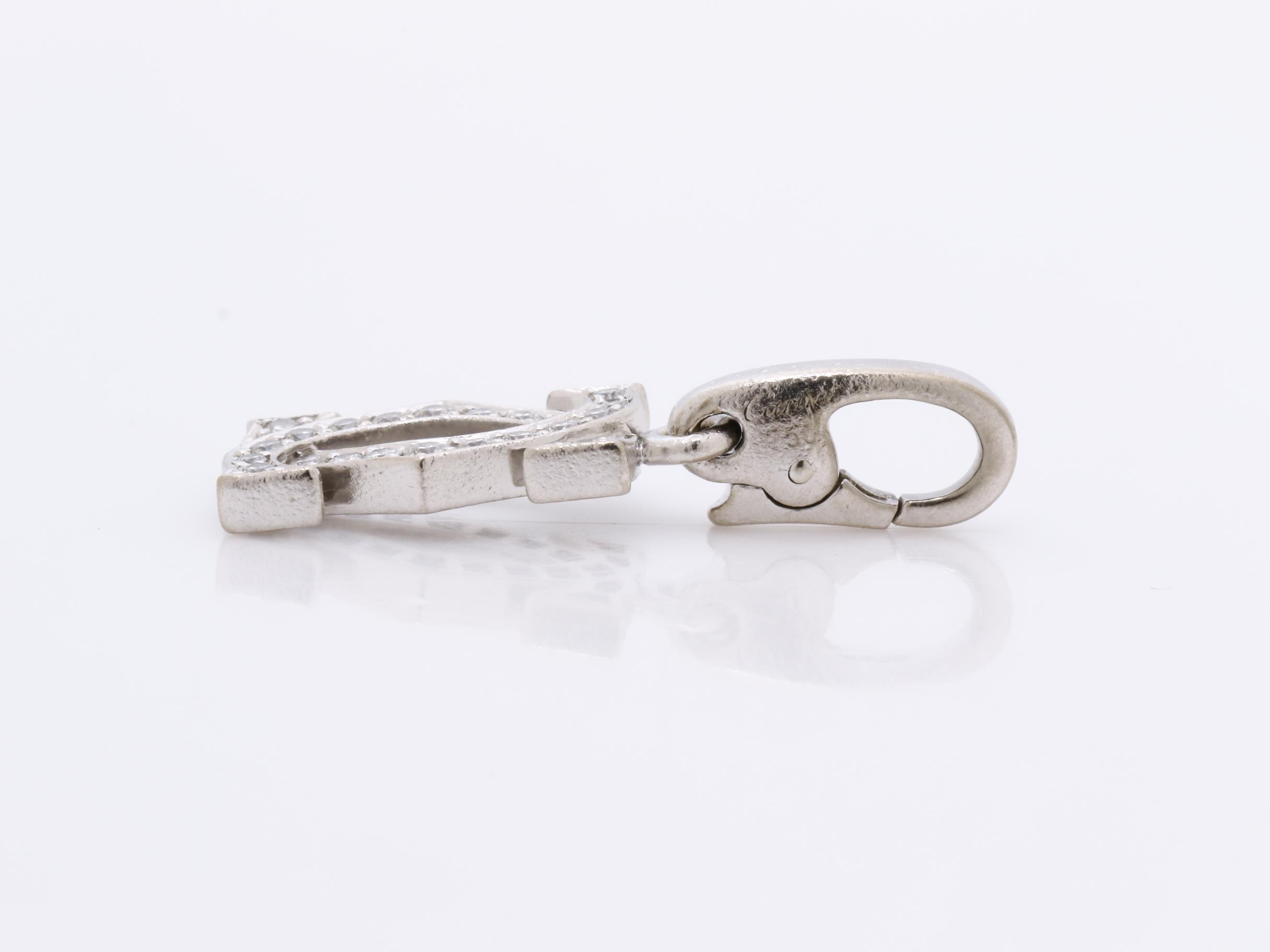 750WG 2C 2.8g Diamond Necklace Pendant — view 5