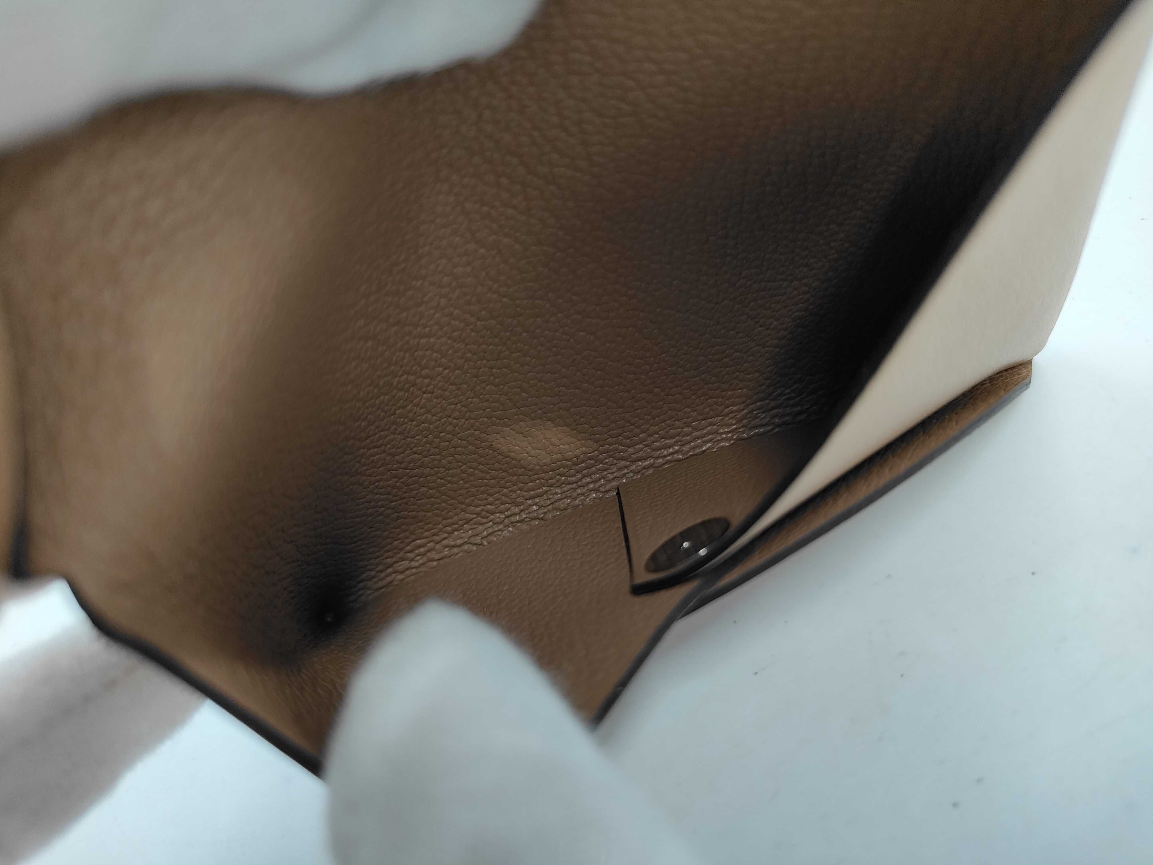 Calvi Card Case, Jockey, Swift Leather, Chai, B Stamp, Card Case — view 10