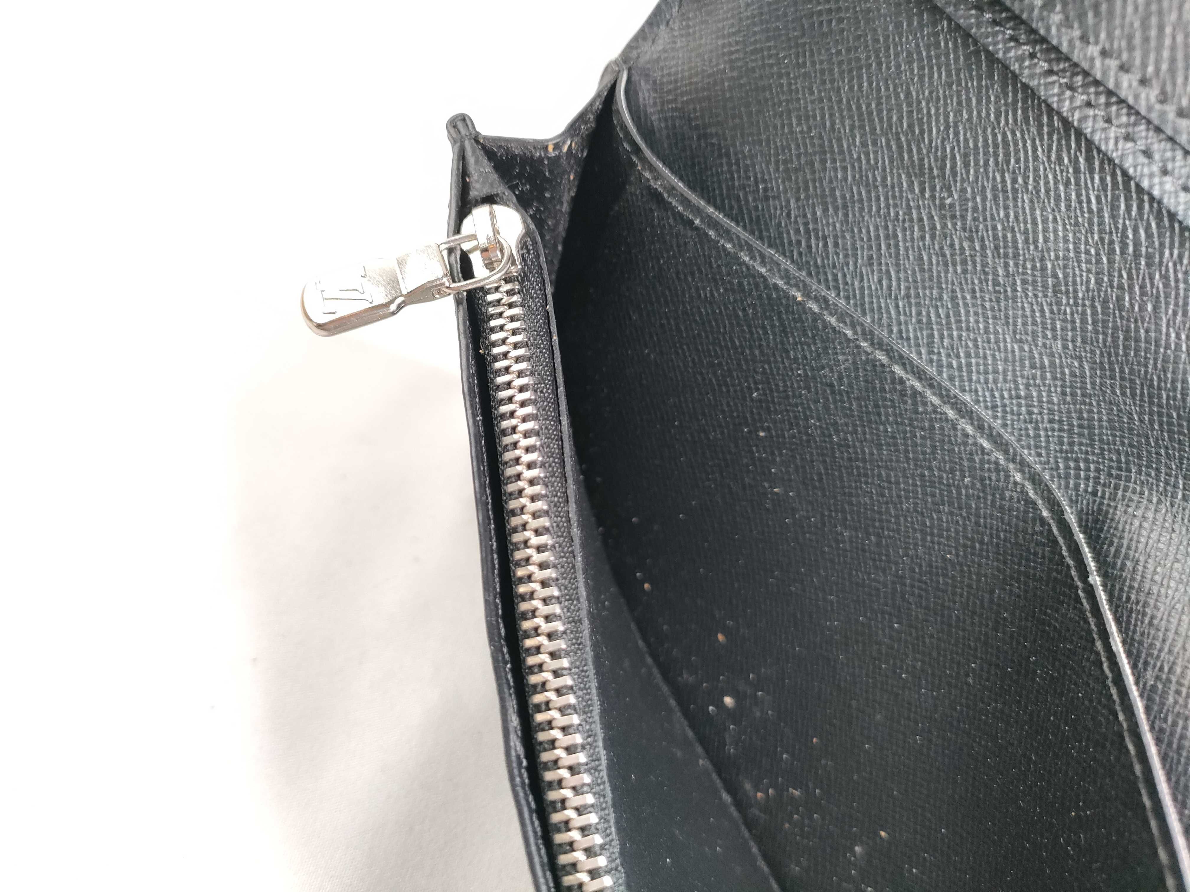 Damier Graphite Louis Vuitton Damier Graphite 3D Portefeuille Brazza Wallet — view 12