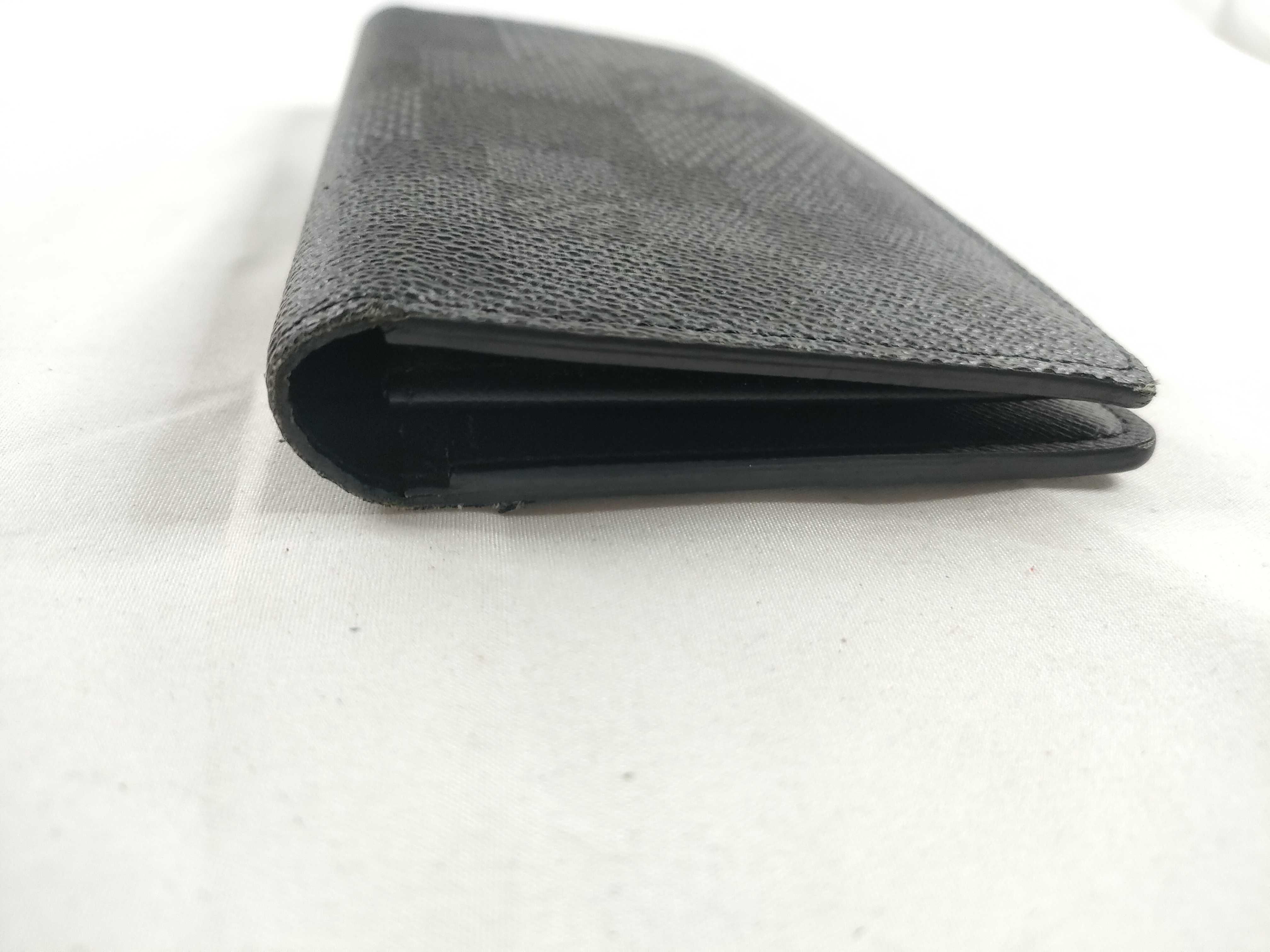 Damier Graphite Louis Vuitton Damier Graphite 3D Portefeuille Brazza Wallet — view 7