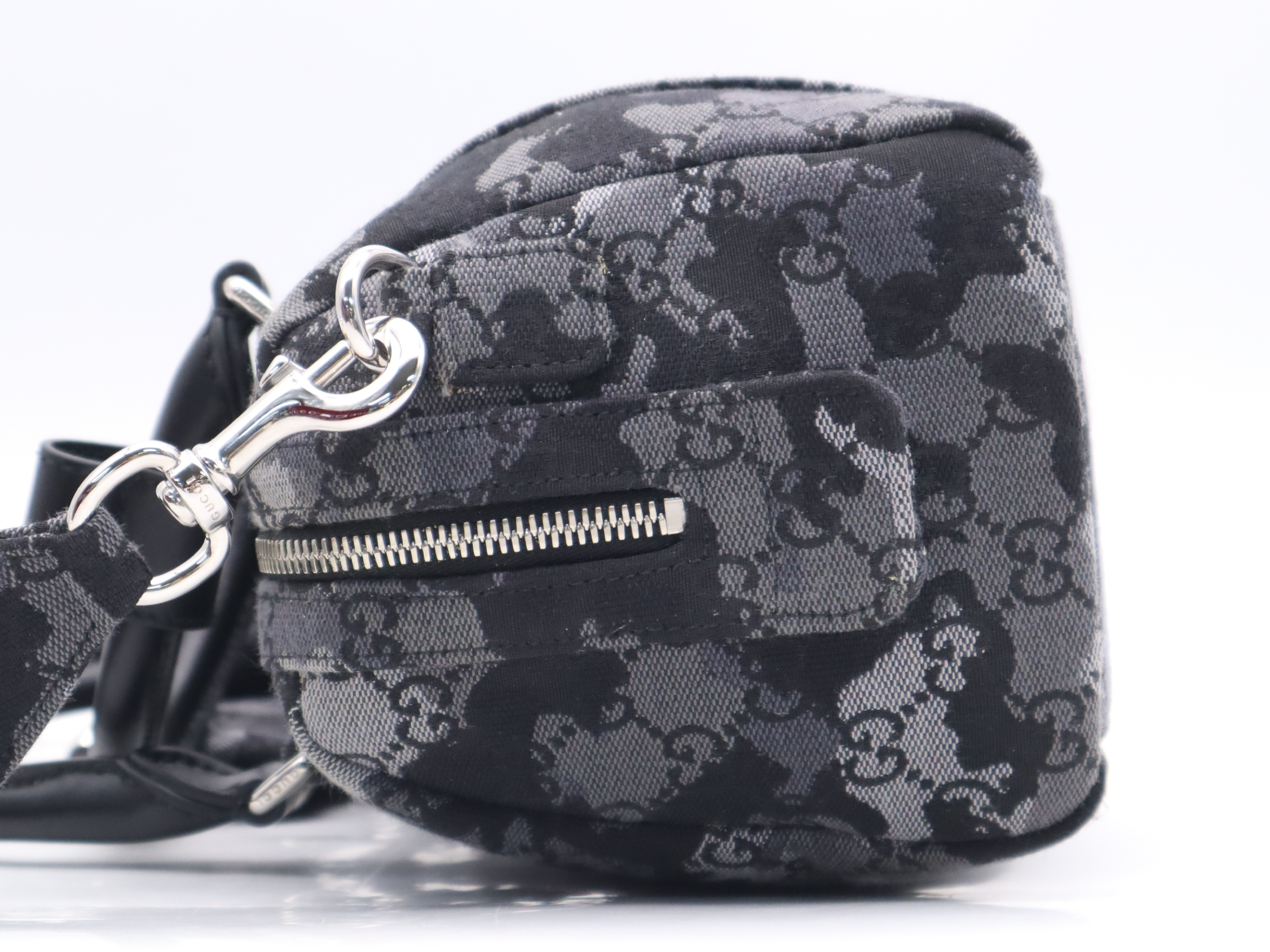 858020 Denim Mini Duffle Bag Handbag with Shoulder Strap, Box, and Dust Bag — view 3