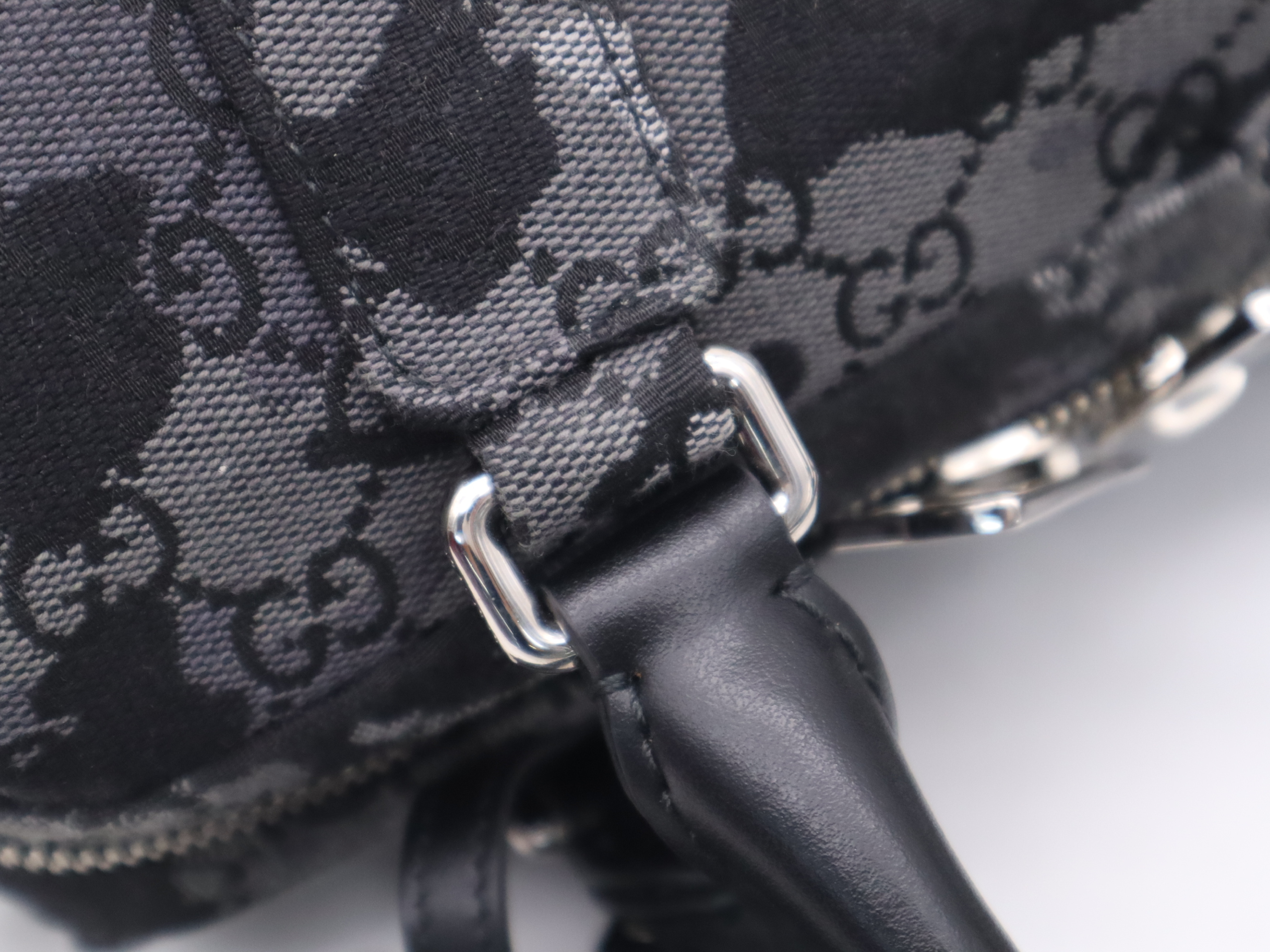 858020 Denim Mini Duffle Bag Handbag with Shoulder Strap, Box, and Dust Bag — view 7