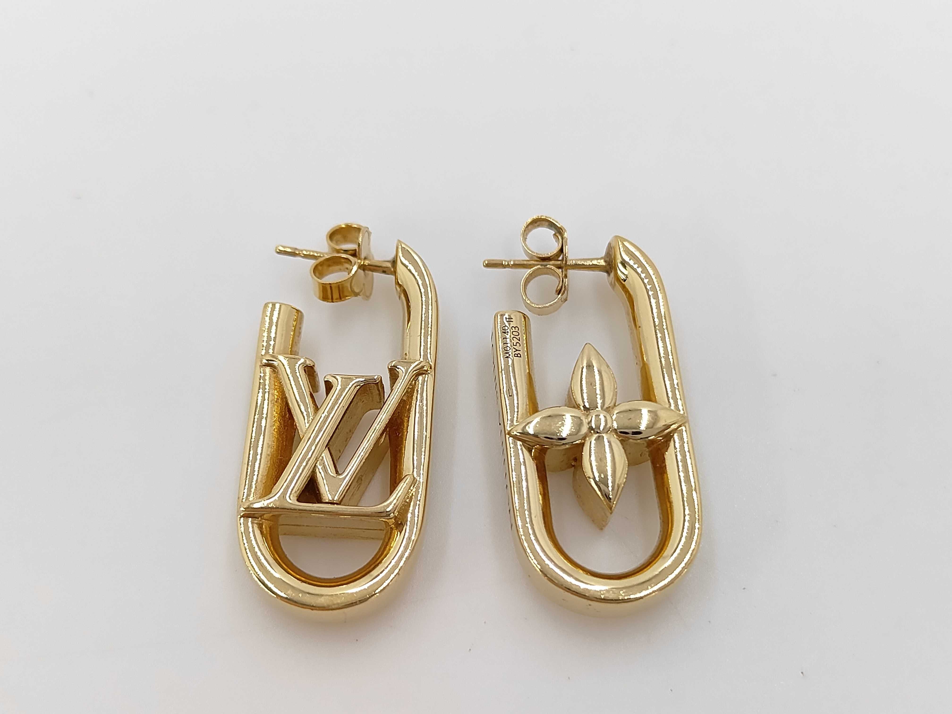 Hoop My LV Chain Gold Earrings — view 2