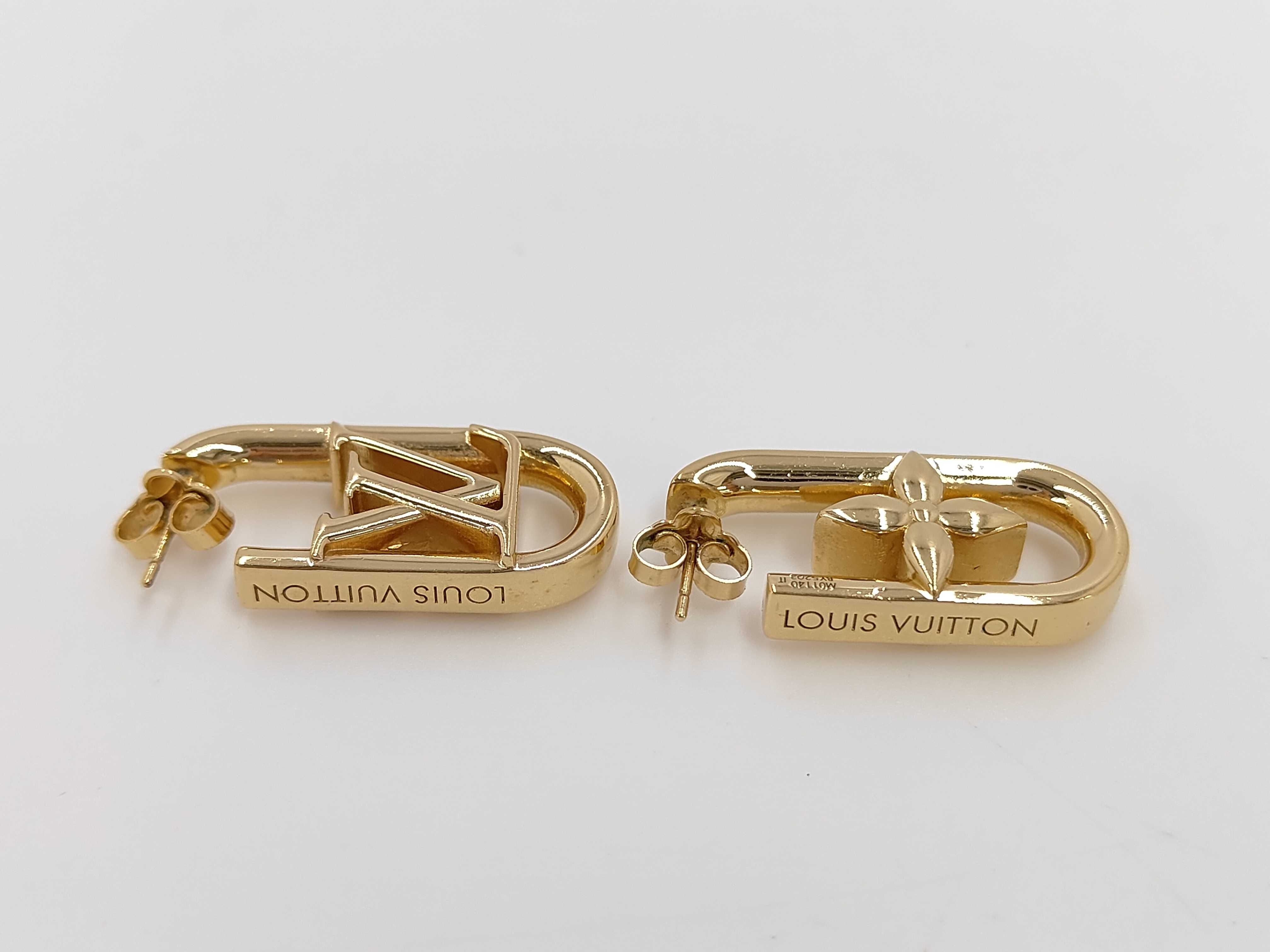 Hoop My LV Chain Gold Earrings — view 3