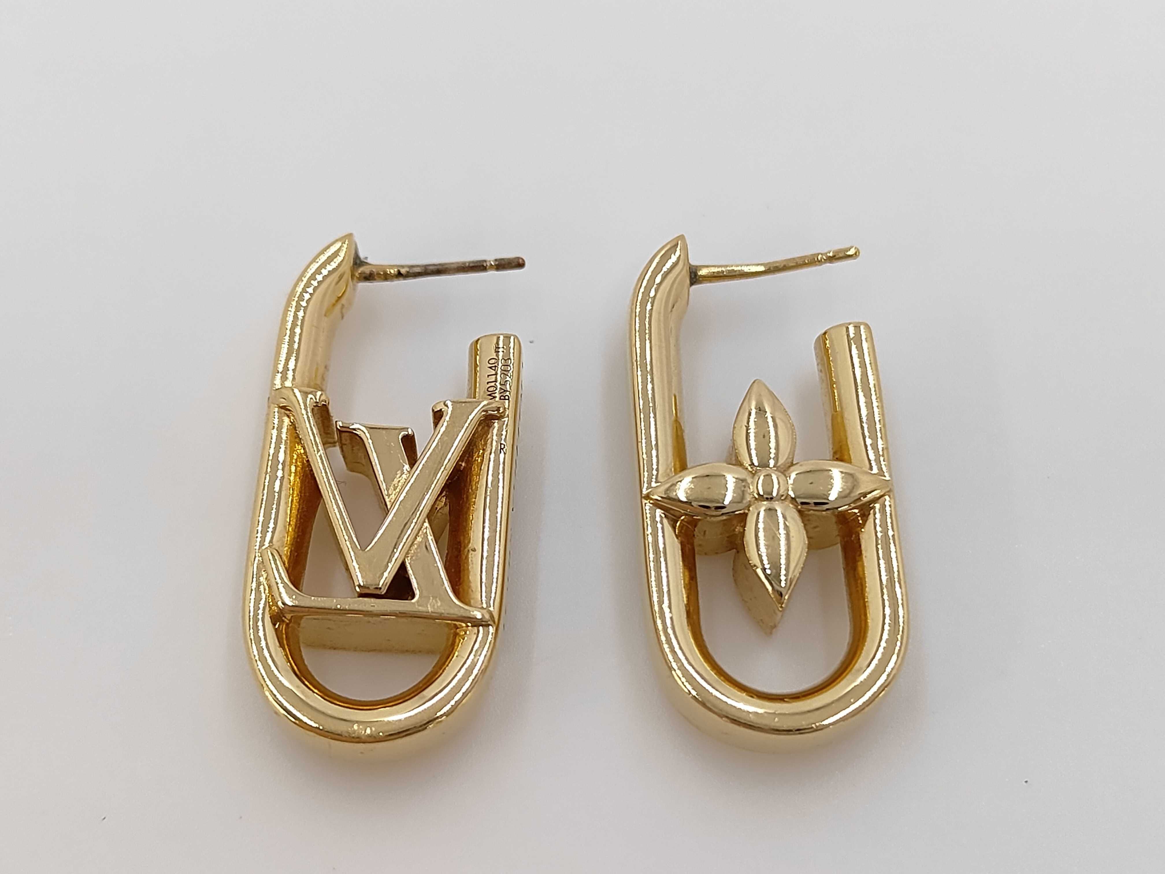 Hoop My LV Chain Gold Earrings — view 5
